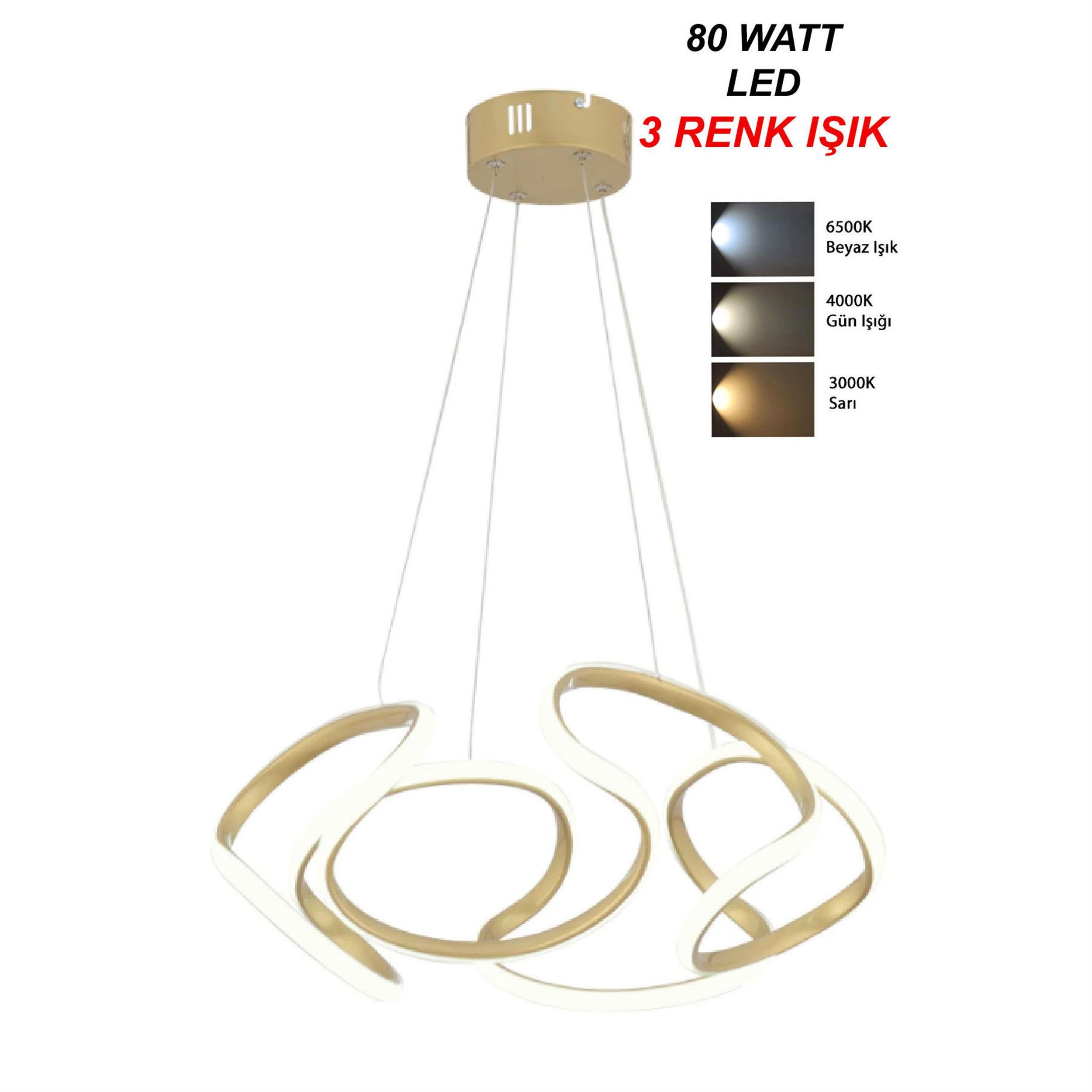 Venon Eskitme Çift Renk Honor LED Avize (660 0007 70 55)