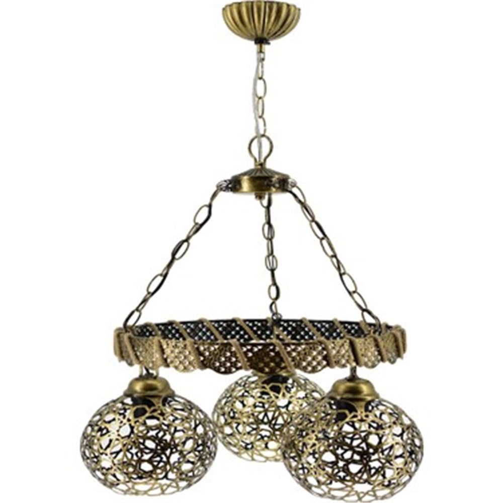 Zirve Siyah Sarı 3' Lü Tabiat Camlı Avize (753 0547 40 099)