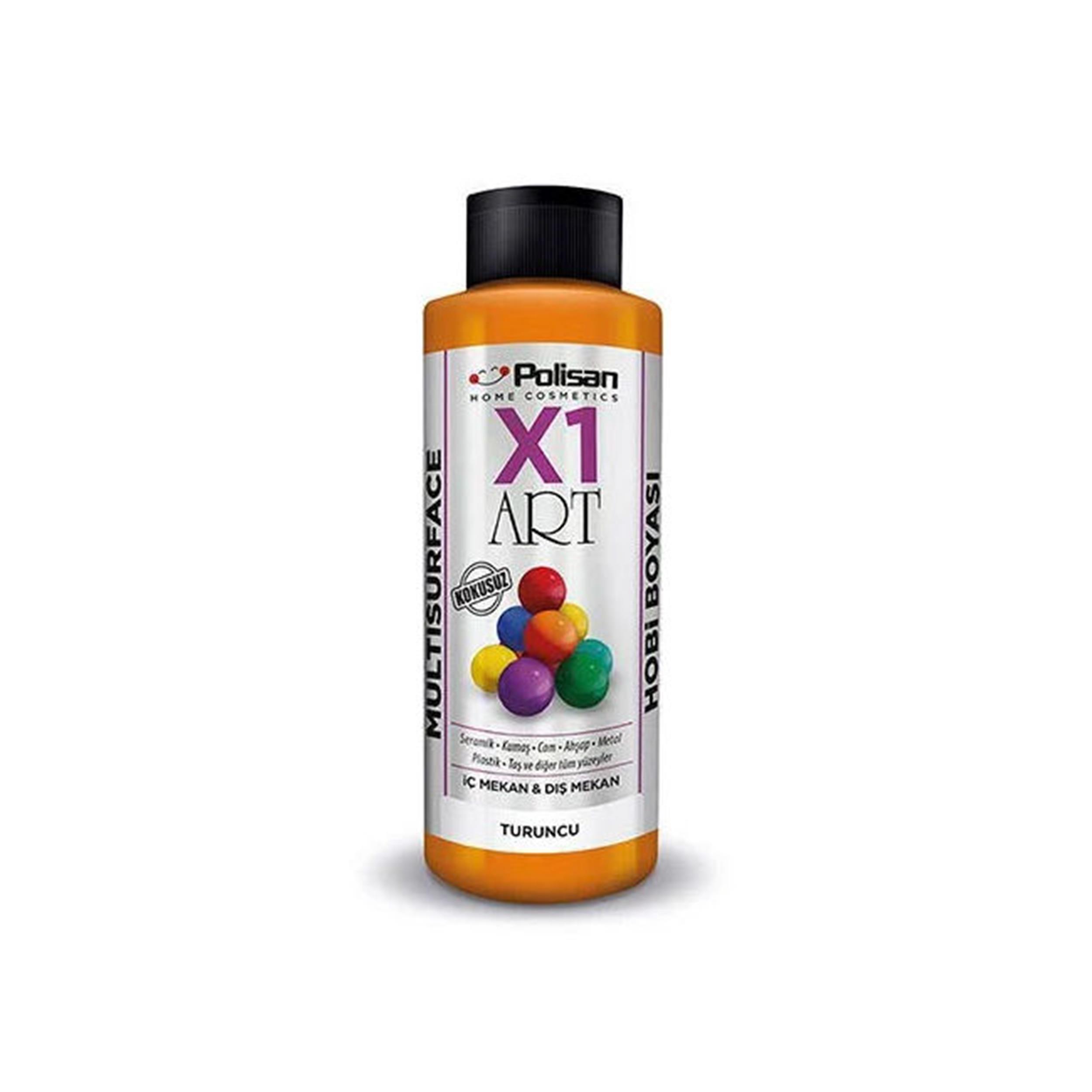 Polisan Turuncu 120 Ml. X1 Art Multisurface Hobi Boyası (98600320200)