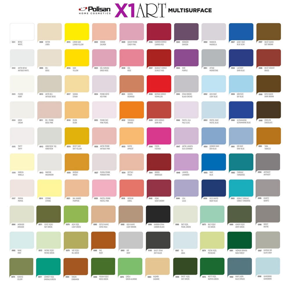 Polisan Gri 120 Ml. X1 Art Multisurface Hobi Boyası (98600930200)