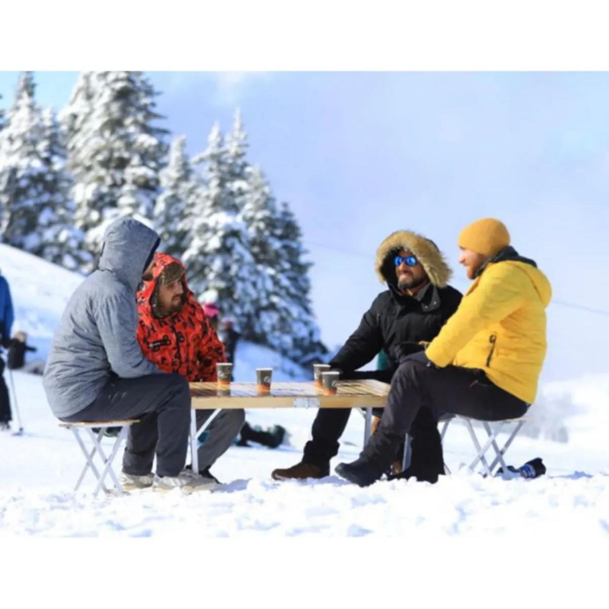 Canşi Çantalı Katlanabilir Masa Tabure Seti (AFEKS.2302)