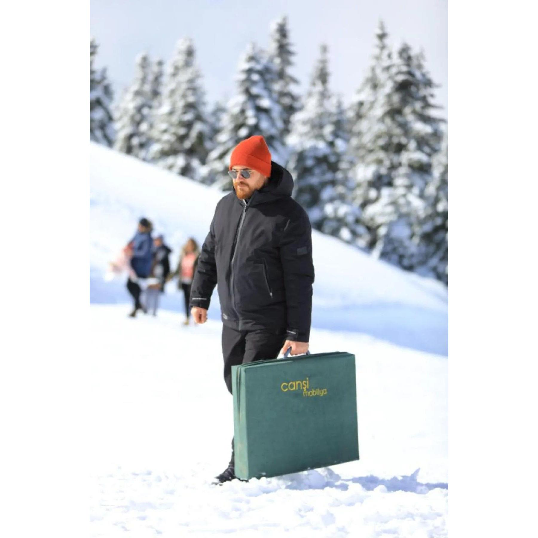 Canşi Çantalı Katlanabilir Masa Tabure Seti (AFEKS.2302)