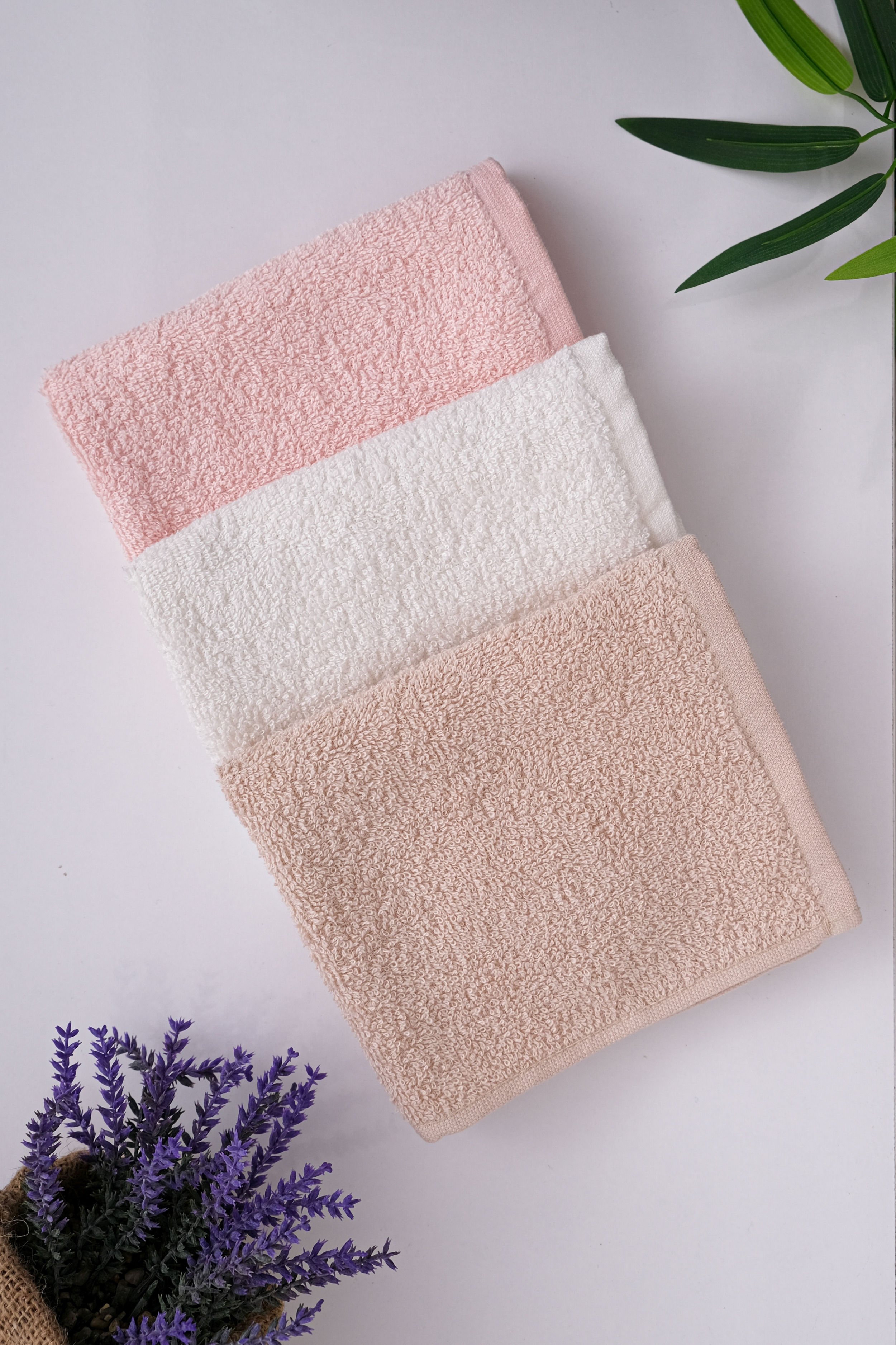 Afeks Home Krem - Pudra - Cappiccino 30x50 cm Üçlü Mutfak Havlusu (AFEKSHOME.40026)