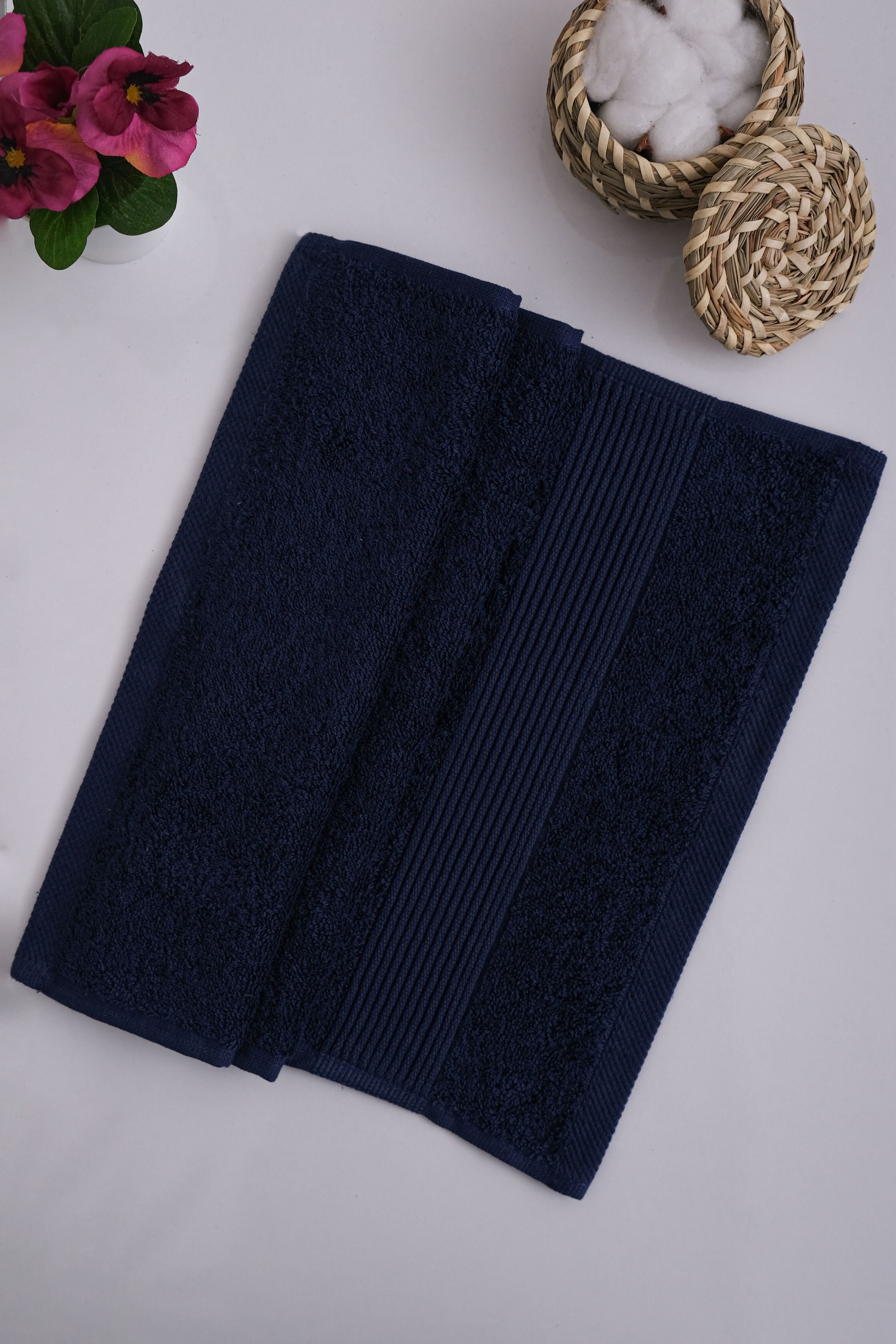 Afeks Home Lacivert 30x50 cm Pamuk Havlu (AFEKSHOME.40036)