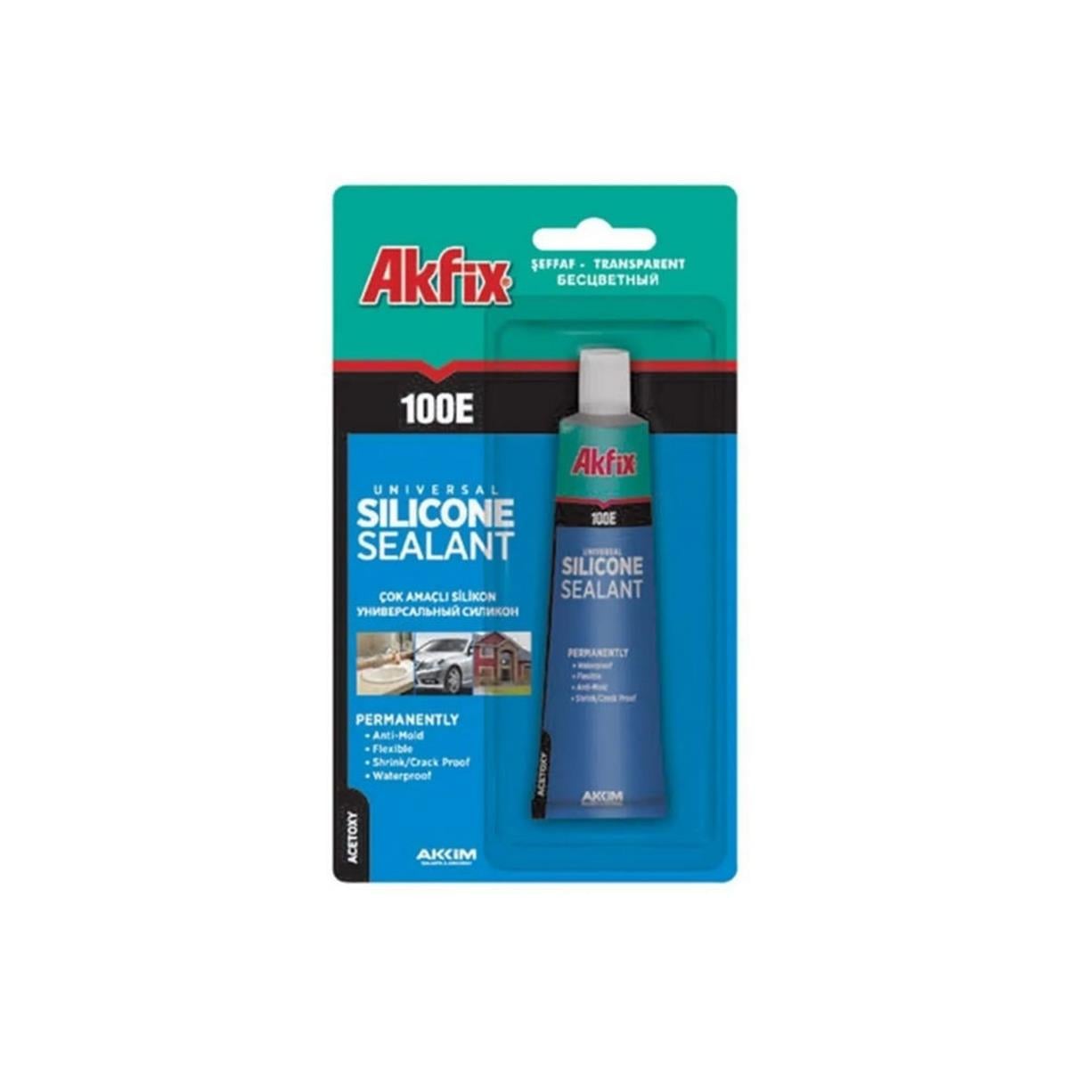 Akfix 50 Ml. 100E Genel Amaçlı Tüp Silikon (AKFIX.SA111)