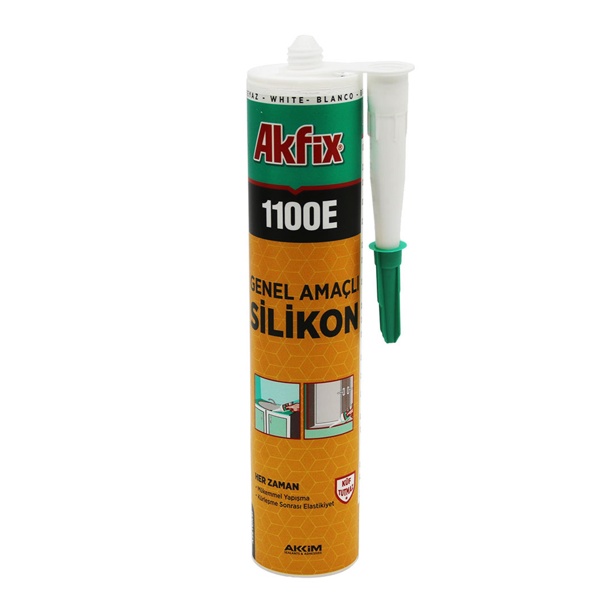 Akfix Beyaz 280 Gr. Genel Amaçlı Silikon (AKFIX.SA142)