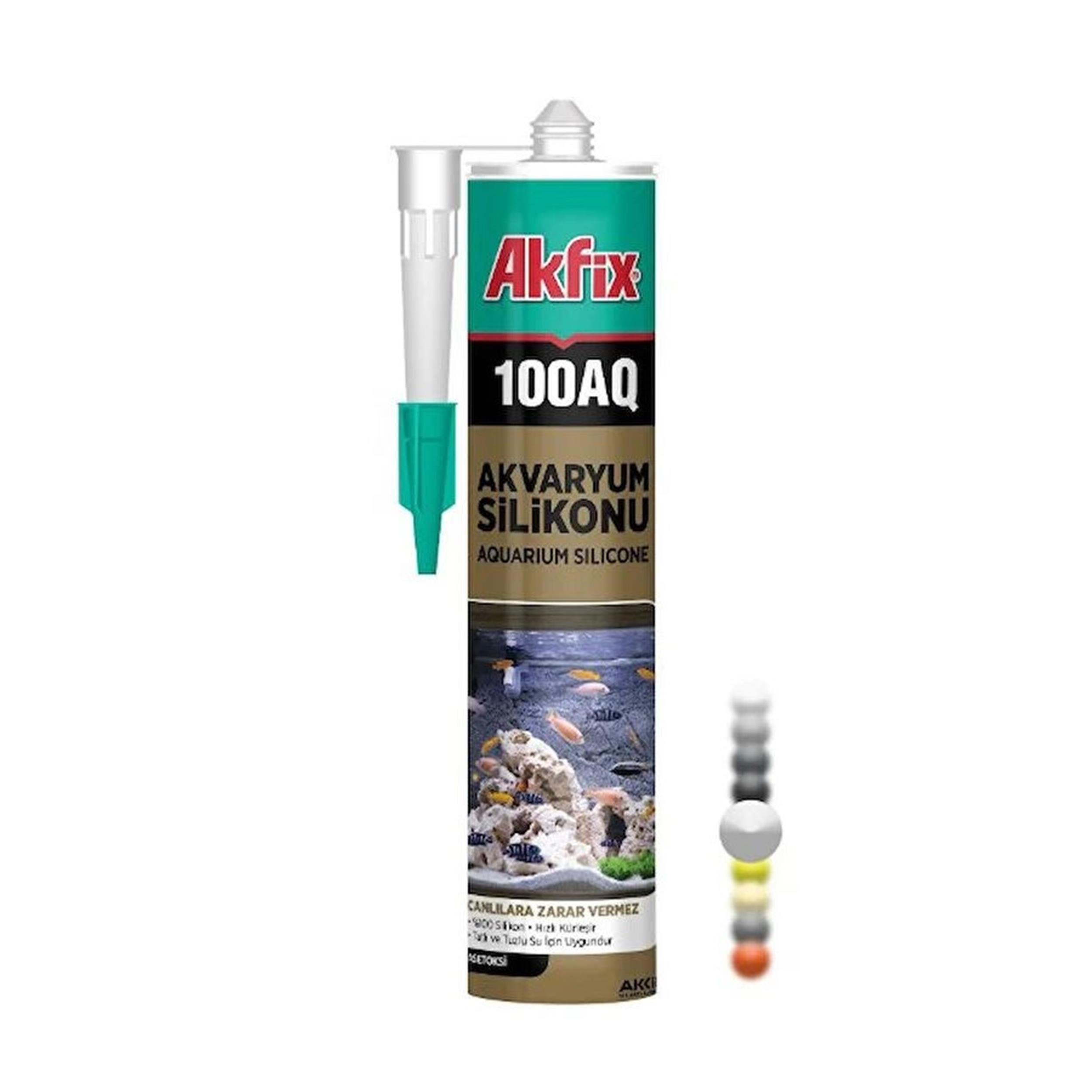 Akfix Şeffaf 280 Ml. Akvaryum Silikonu (AKFIX.SA080)