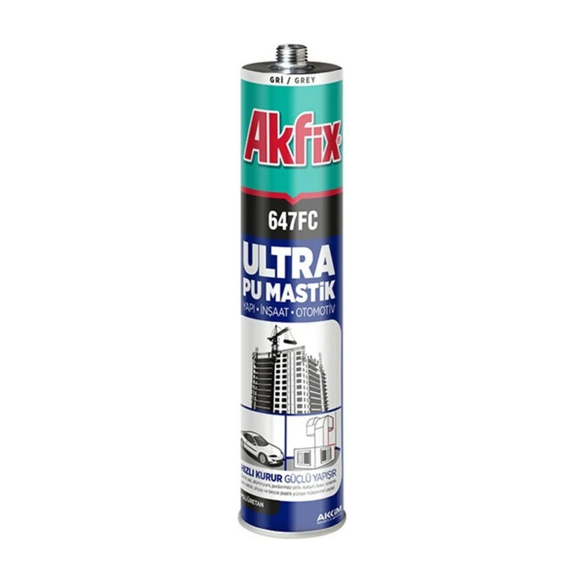 Akfix Antrasit Gri 280 Ml. 647FC Polüretan Mastik (AKFIX.AA476.1)
