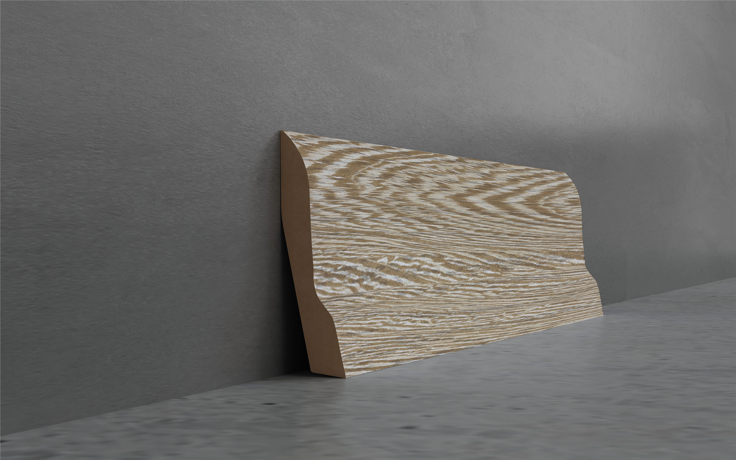 Deluxe Ak Meşe Süpürgelik (AKSÜPER.152 10 S636)