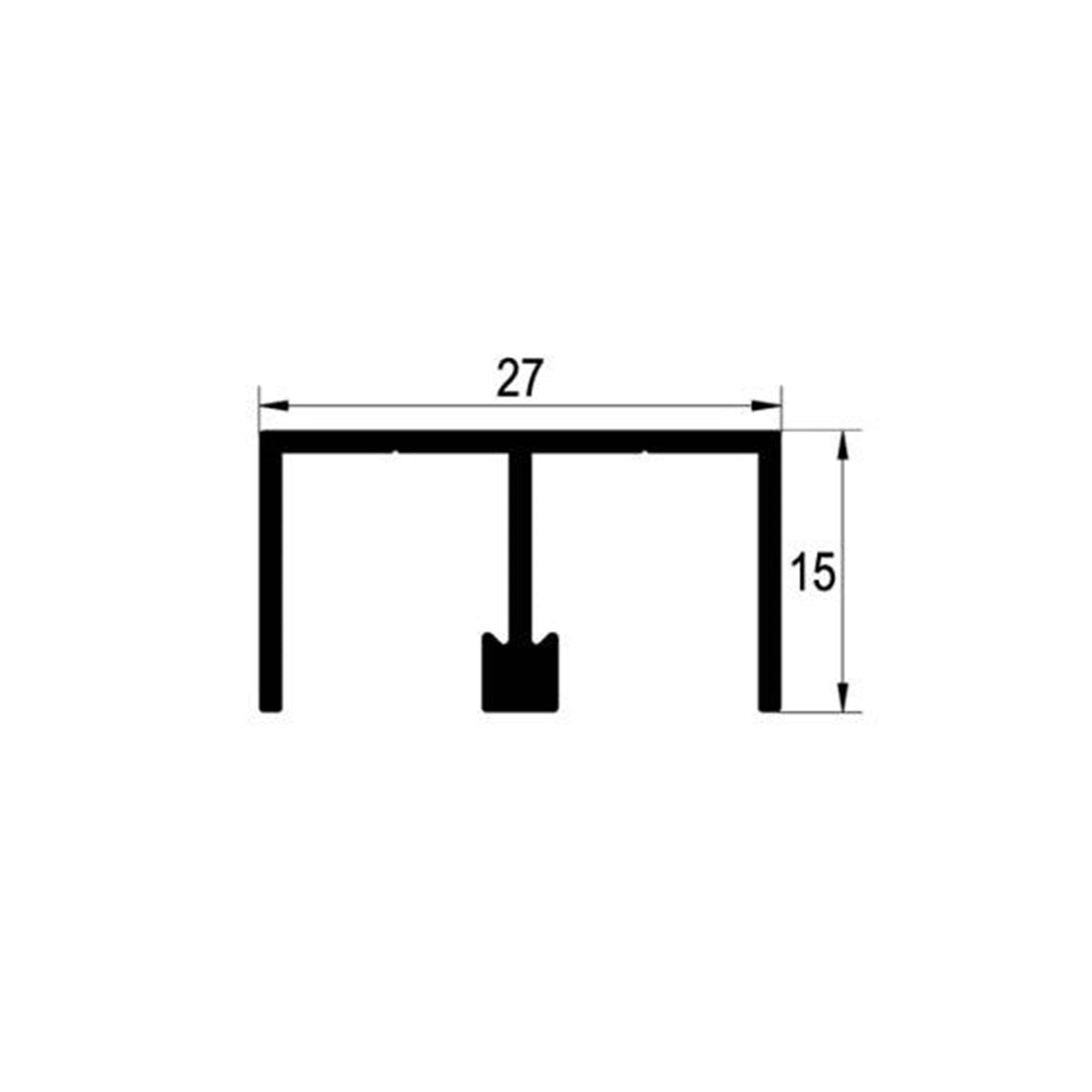 Albatur 2 Metre Delikli Üst Ray (ALB-M50 7715 410*2)