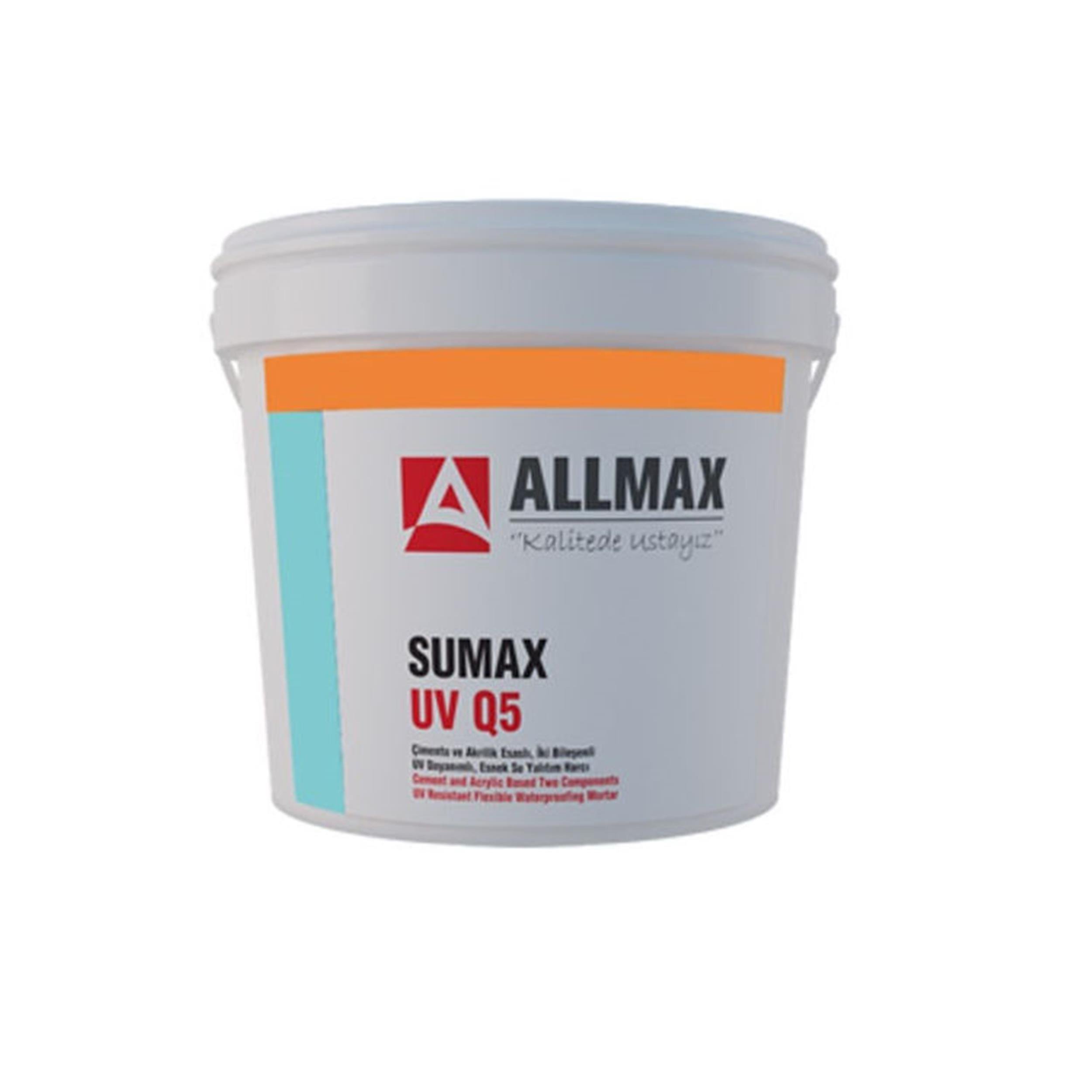 Allmax 5 Kg Sumax UV Ø5 Reçine Esaslı UV Dayanımlı Su Yalıtım Malzemesi (ALLMAX.SUMAX UV Q5)