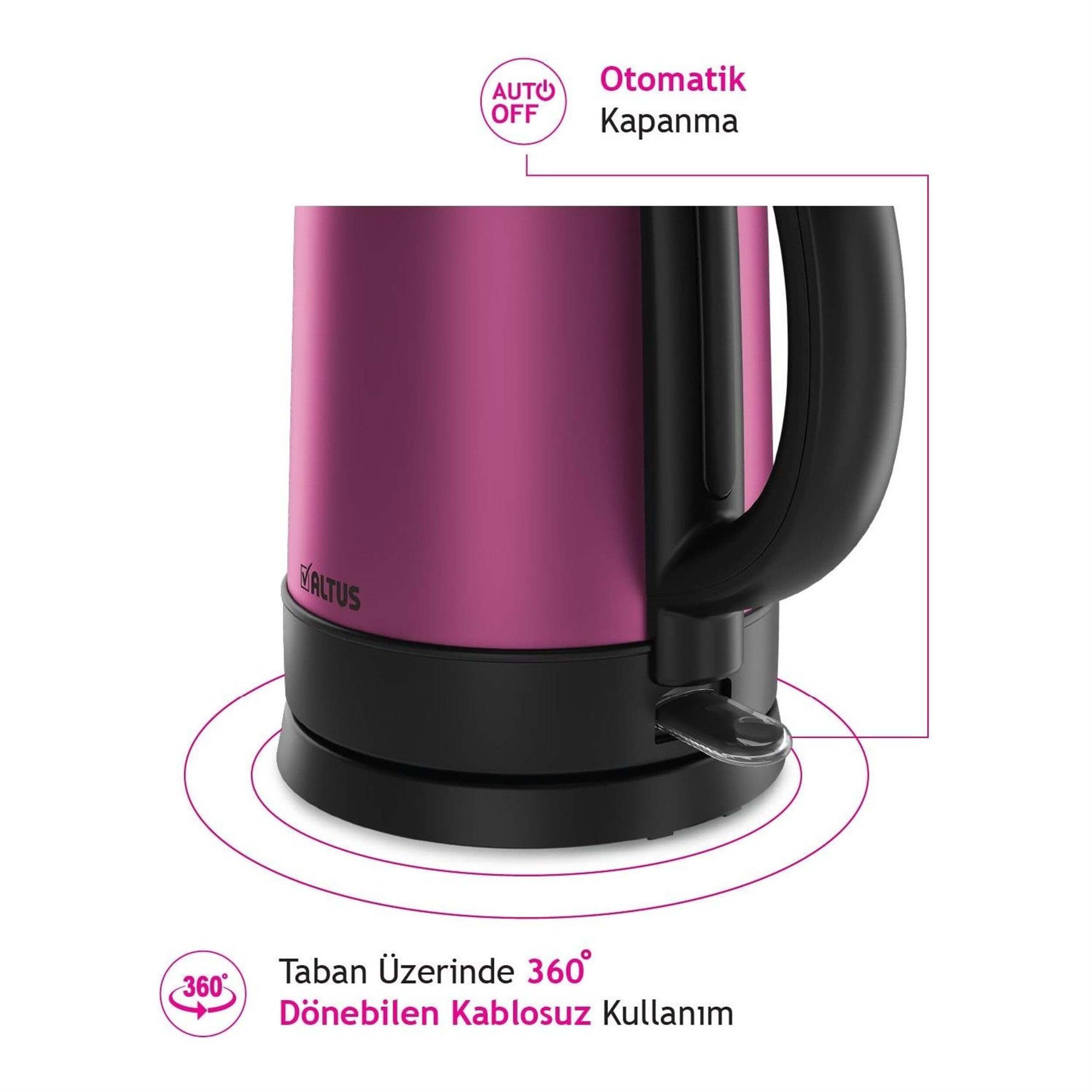 Altus Pembe AL 728 Su Isıtıcısı (ALT.728P)