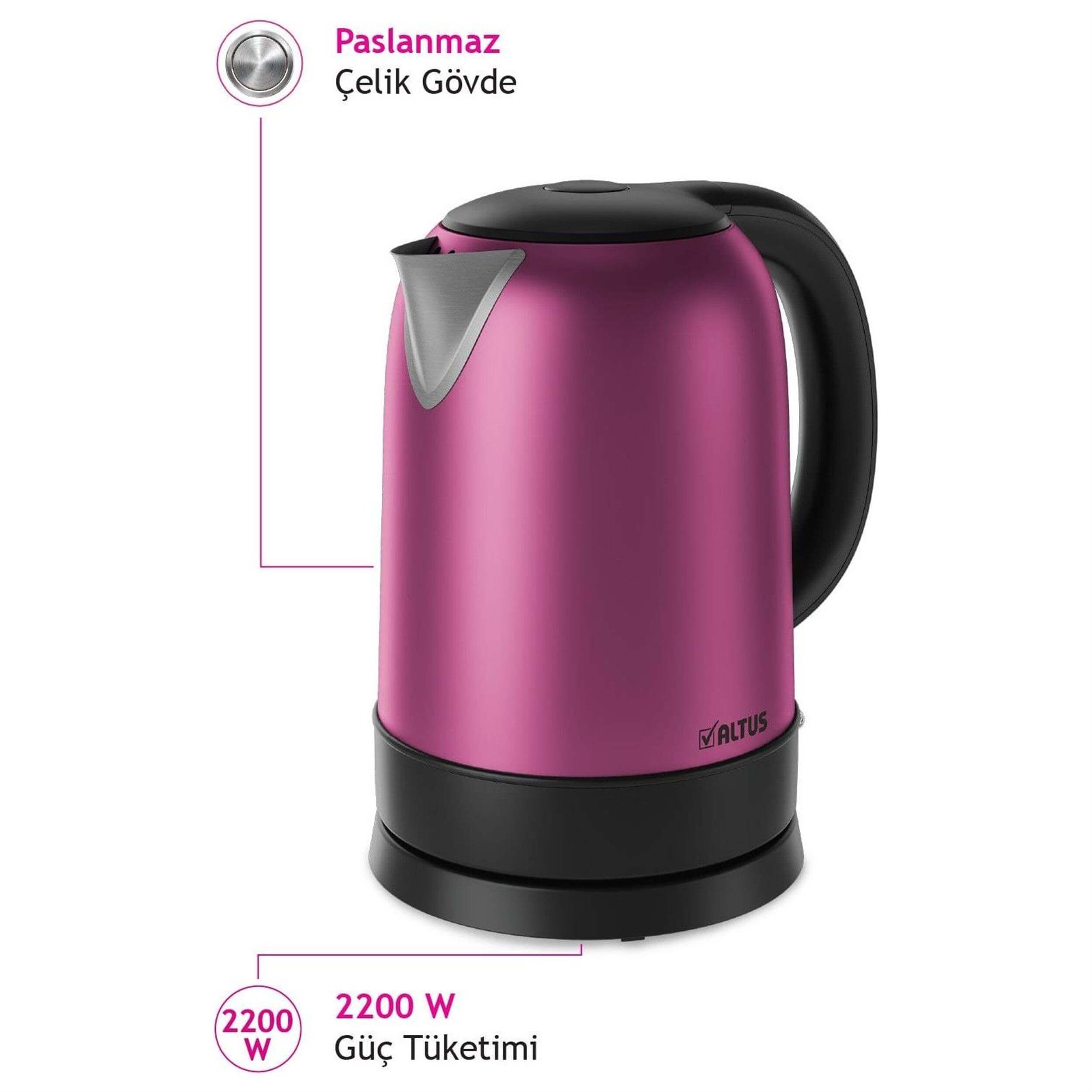 Altus Pembe AL 728 Su Isıtıcısı (ALT.728P)