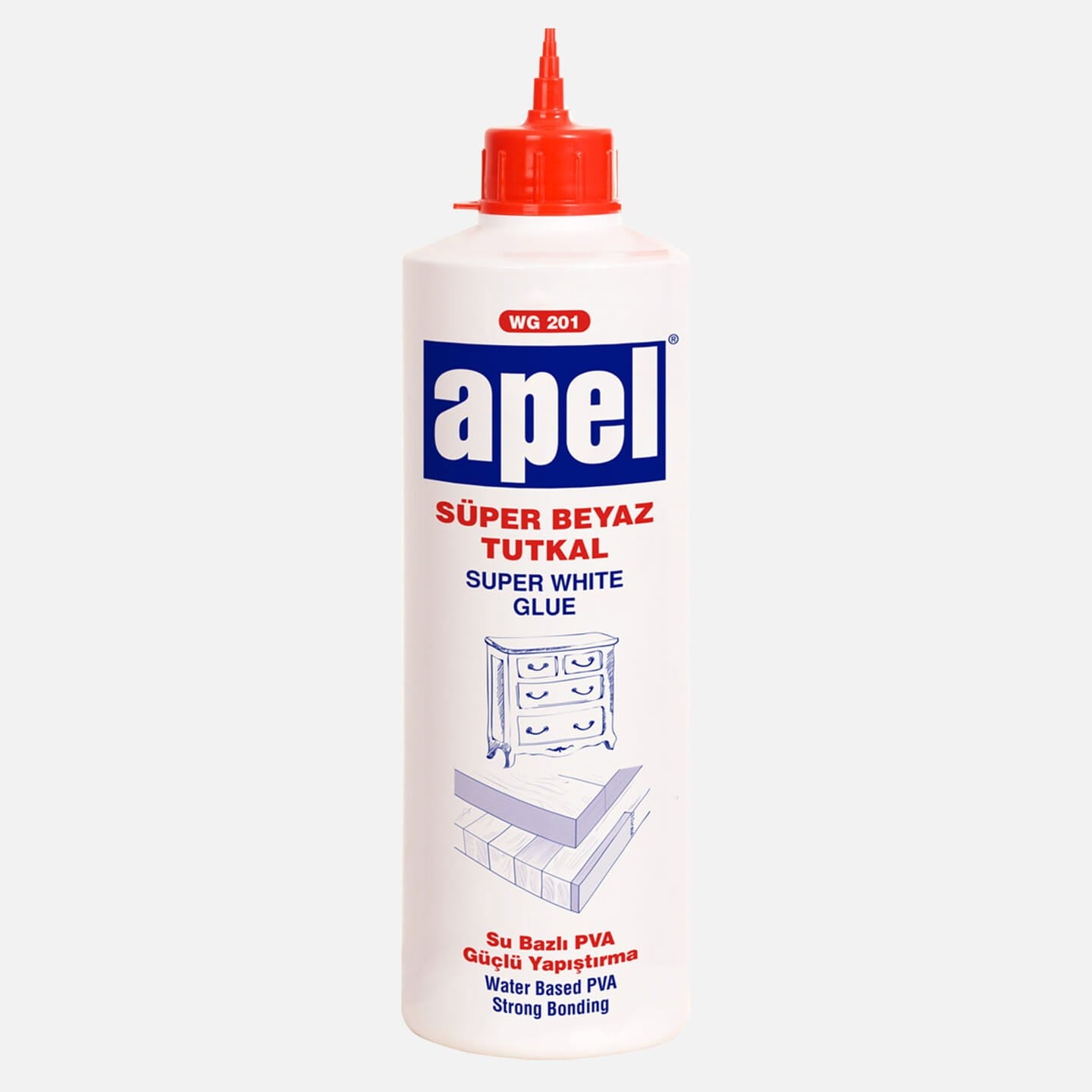 Apel WG201 Süper Beyaz Tutkal 750 Gr Tüp (APEL.CSBYZ750)