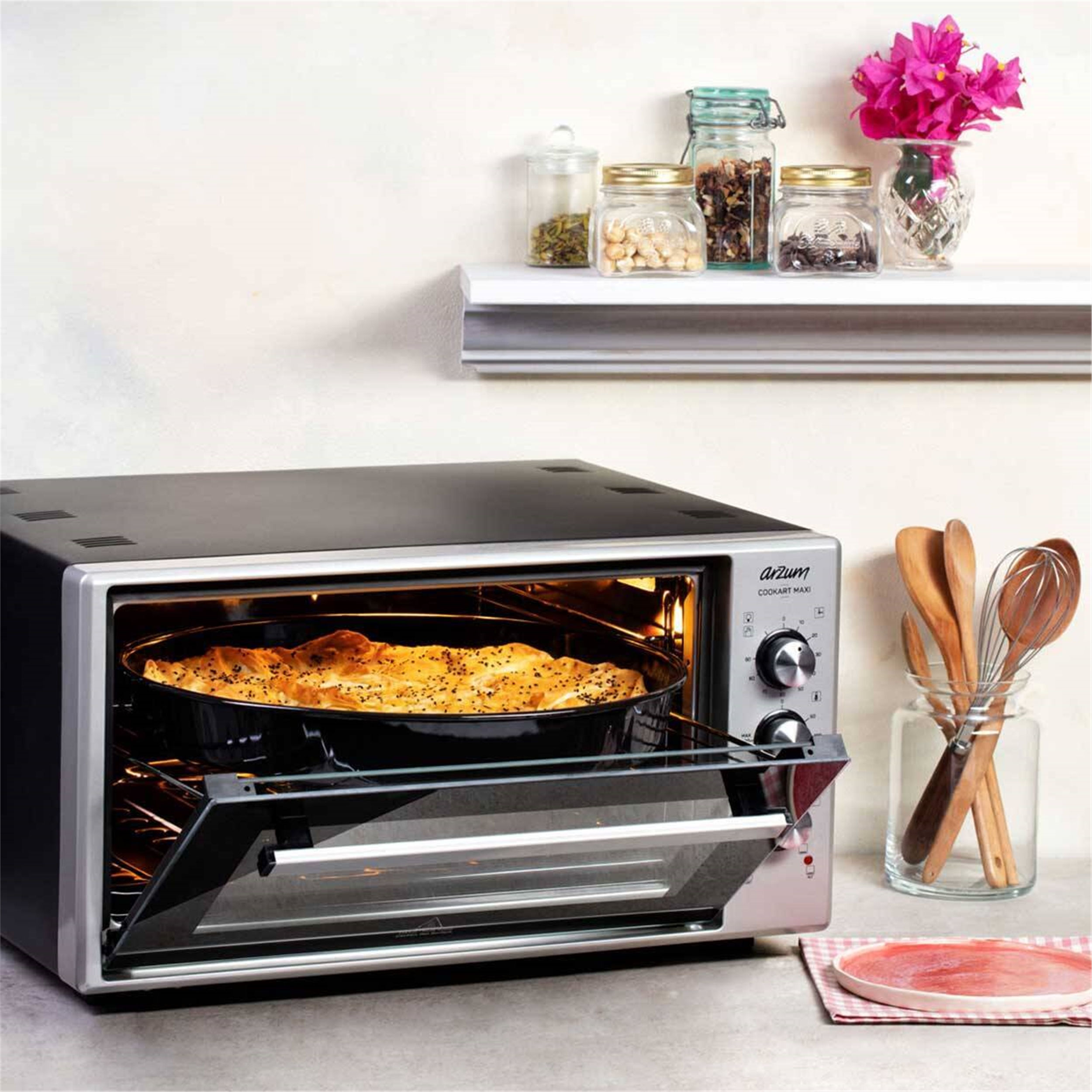 Arzum İnox Cookart Maxi Çift Camlı Fırın (AR2002)