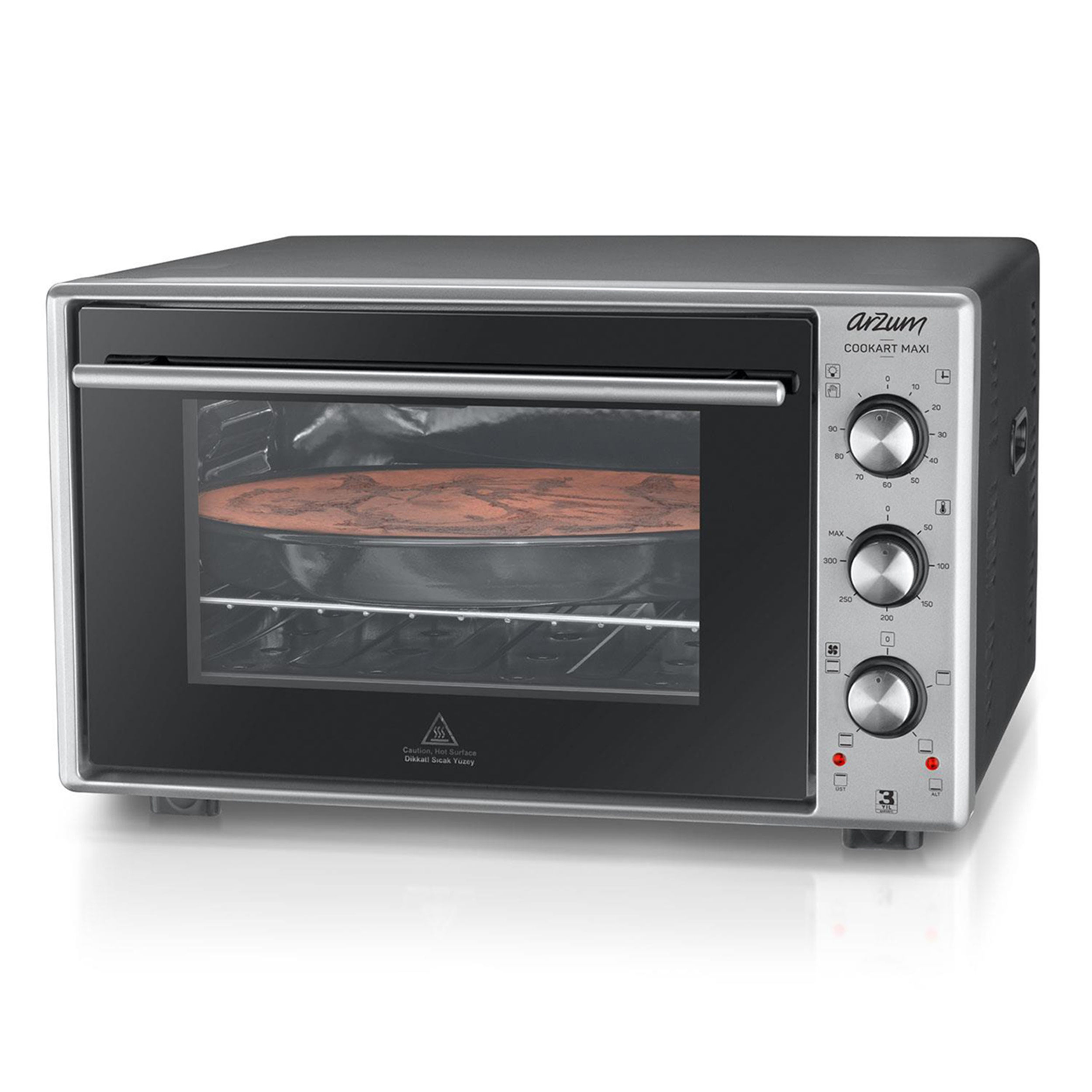 Arzum İnox Cookart Maxi Çift Camlı Fırın (AR2002)