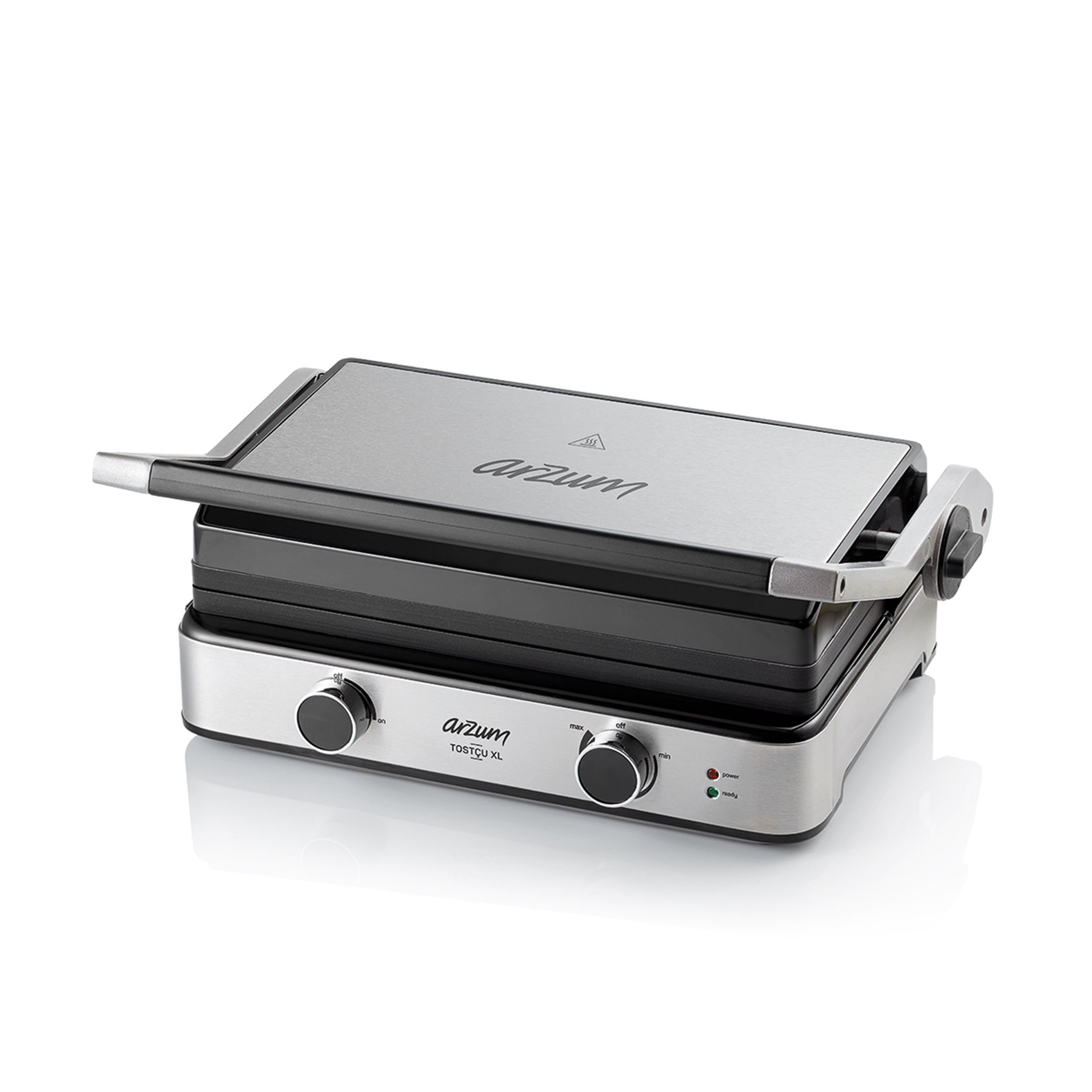 Arzum Paslanmaz Çelik Tostçu XL Izgara ve Tost Makinesi (AR2056)