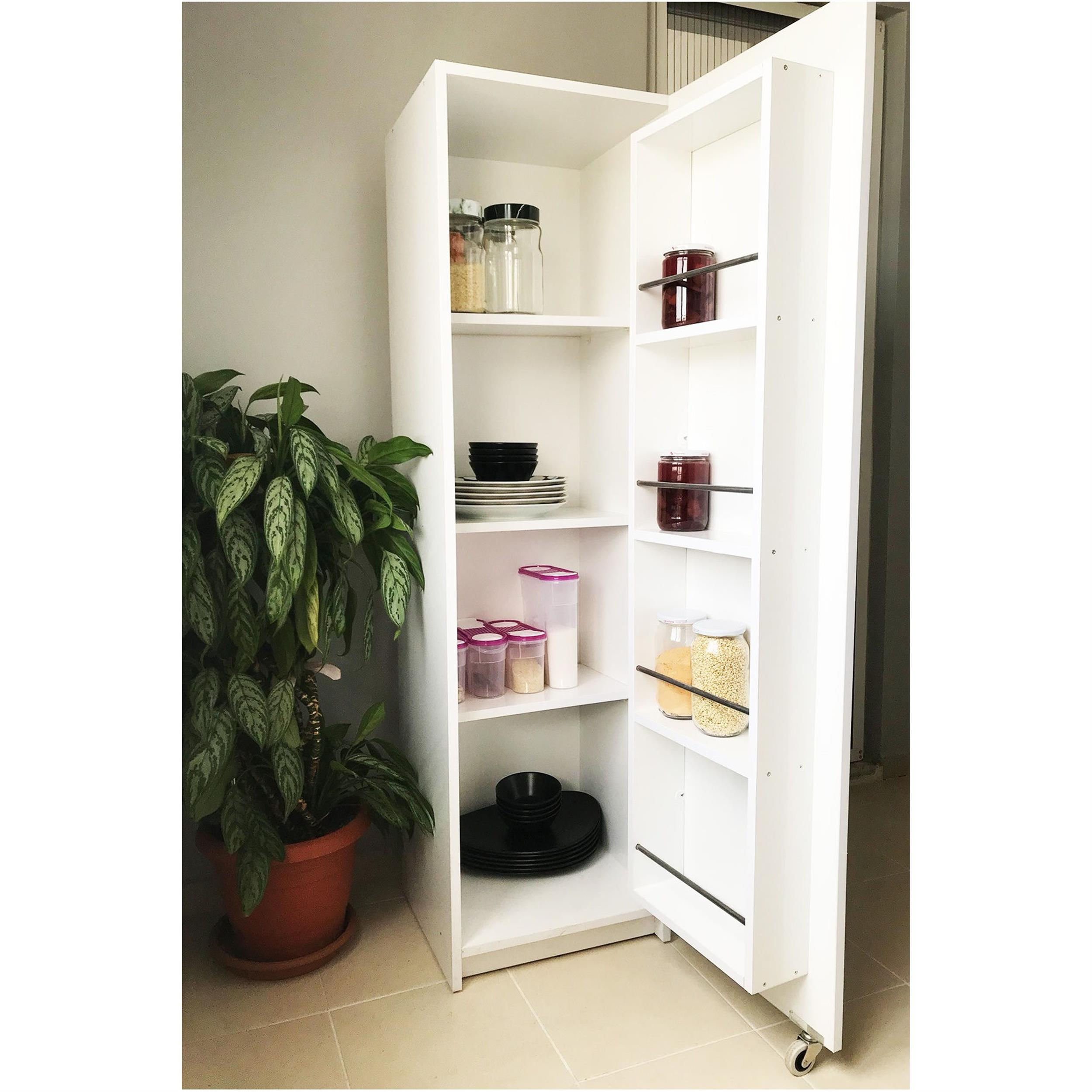 Avm Park Beyaz Çok Amaçlı Kiler Erzak Dolabı (AVM.803621)