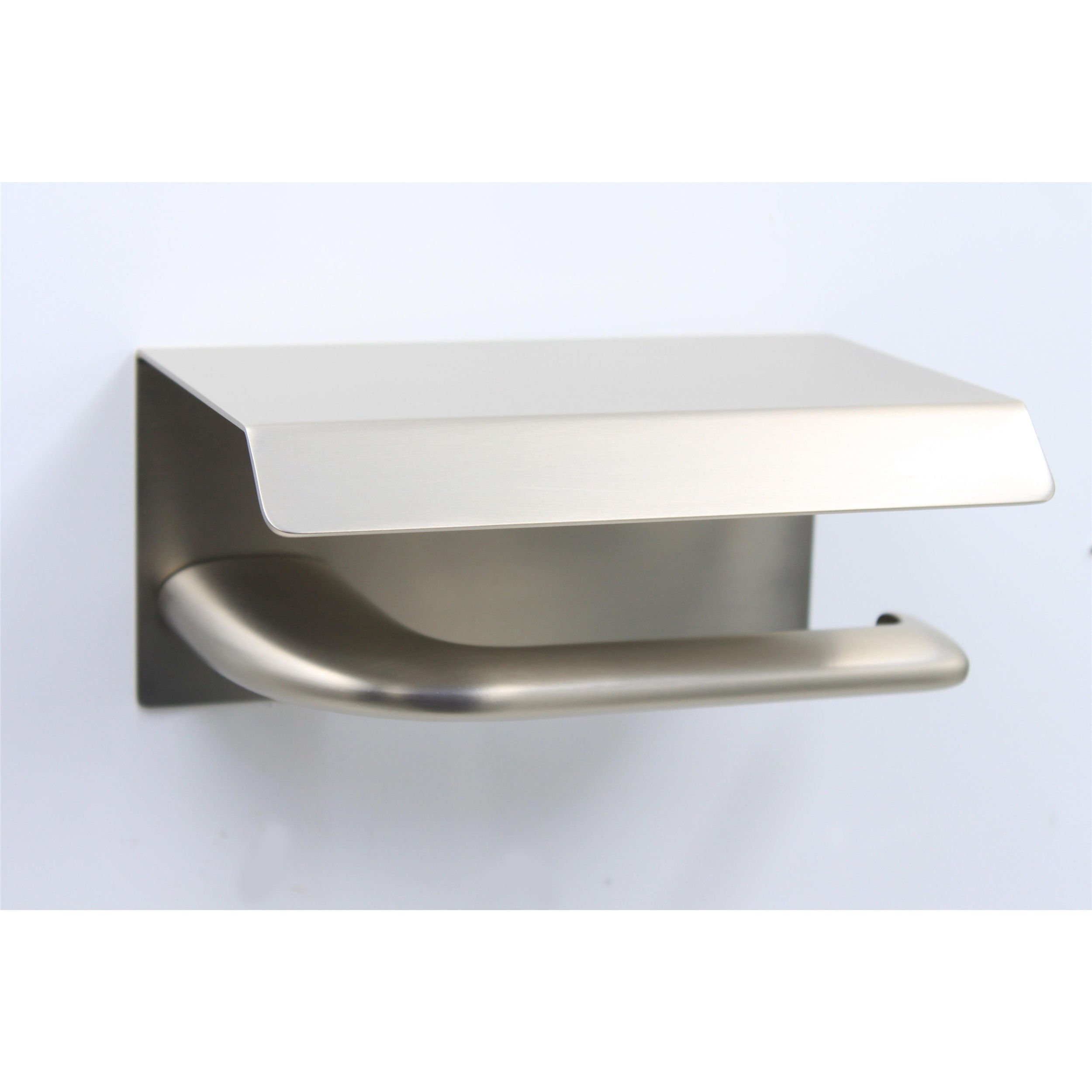 System Nikel Saten Mat Dorado Kapaklı Tuvalet Kağıtlığı (BA1020 011 NBM)