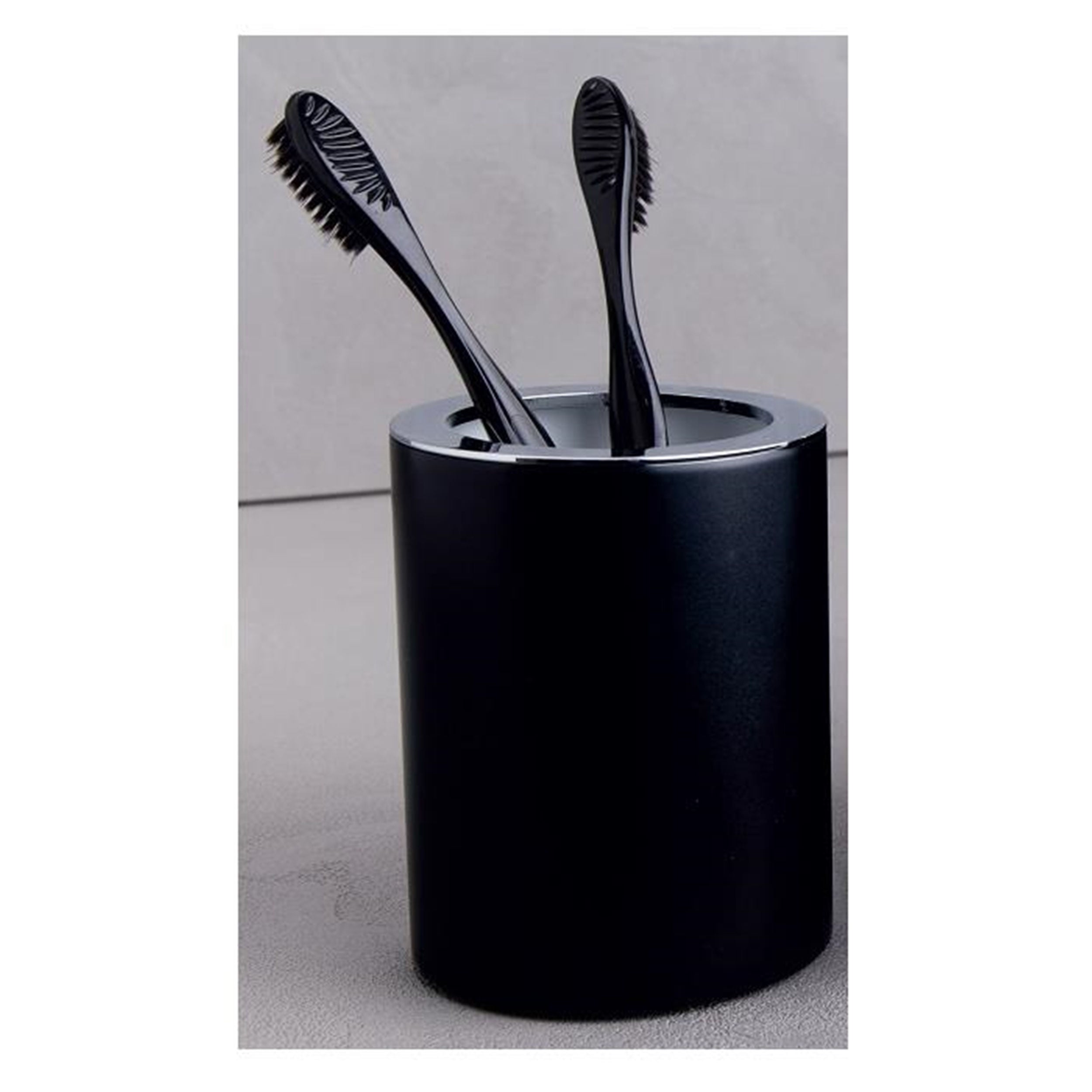 System Siyah Krom Diş Fırçalığı (BA2003 007 AL6-CR)