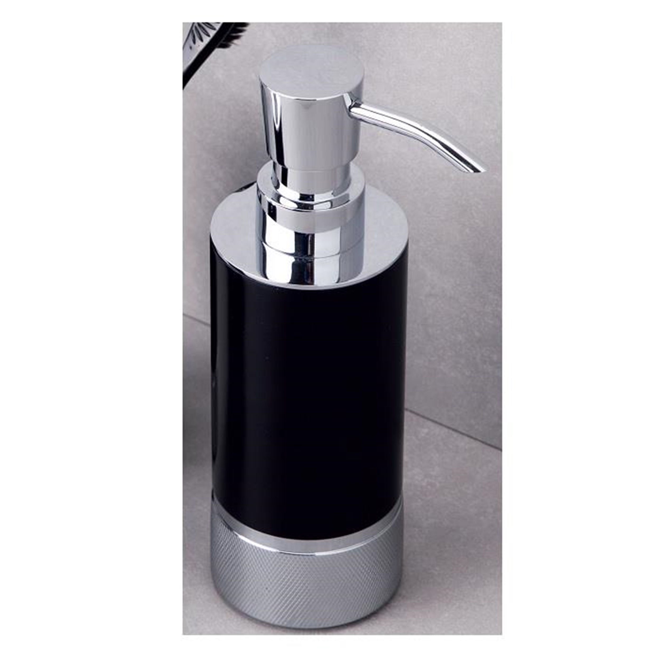 System Krom Siyah Sıvı Sabunluk (BA2006 006 CR-AL6)