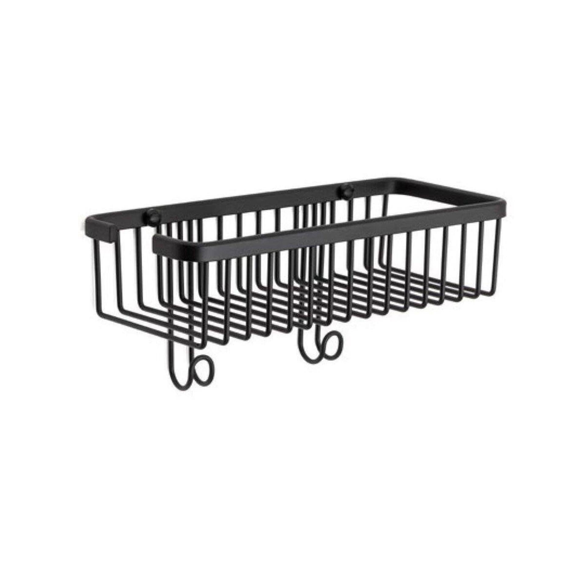System Siyah 28 cm Dikdörtgen Duş Rafı (BA3013 043 AL6)