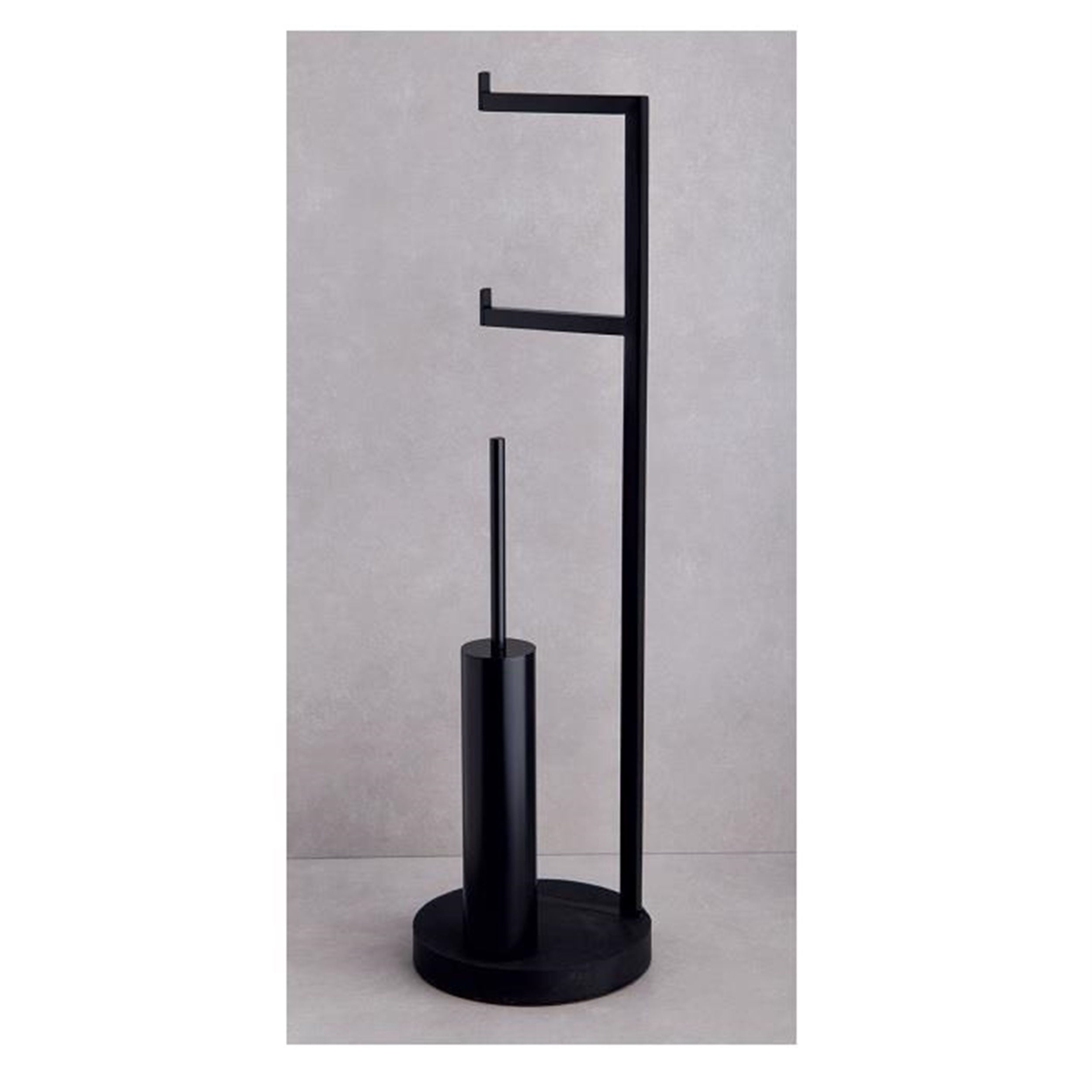 System Siyah Hareketli WC Set (BA4009 050 AL6)