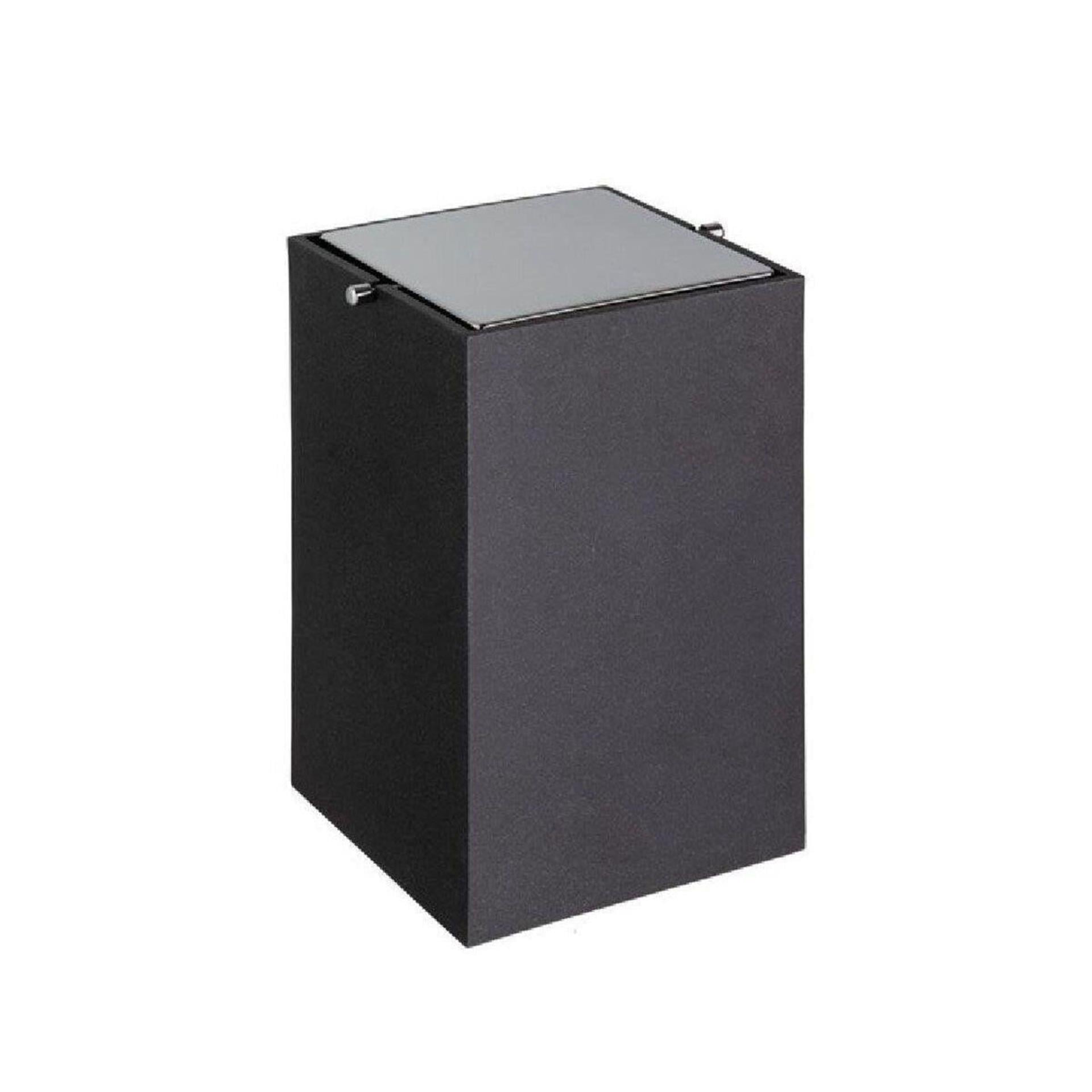 System Mat Siyah Krom Çöp Kovası (BA4037 030 R2-CR)