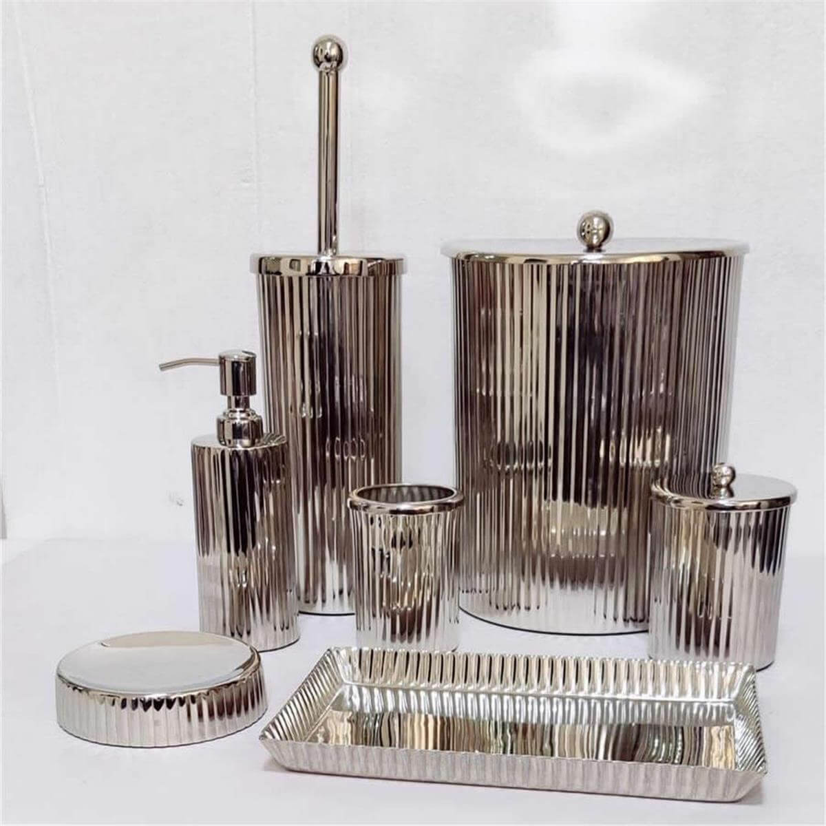 System Parlak Nikel 2 Parça Banyo Seti (BA6001 061 PN)