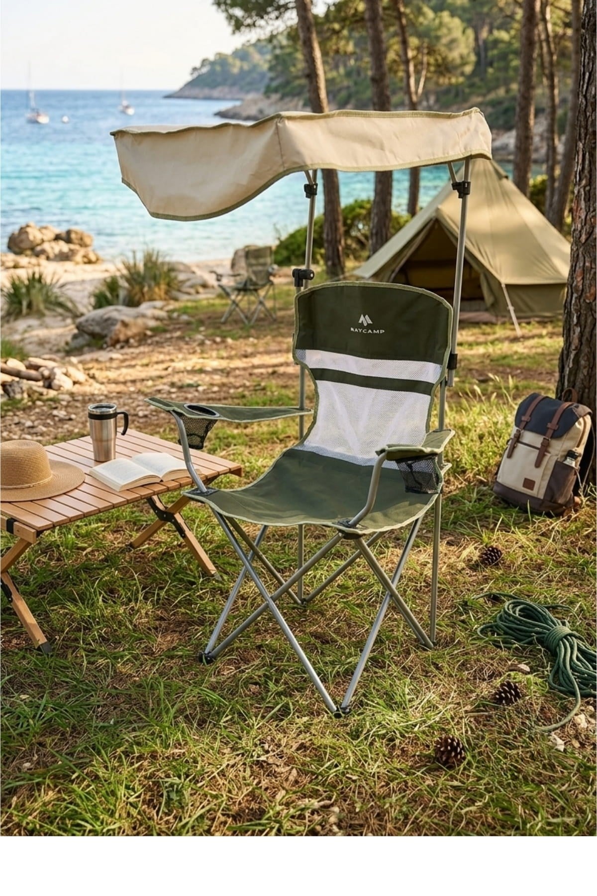 Baycamp Olympos Gölgelikli Kamp Sandalyesi (BAYCAMP.OLY)