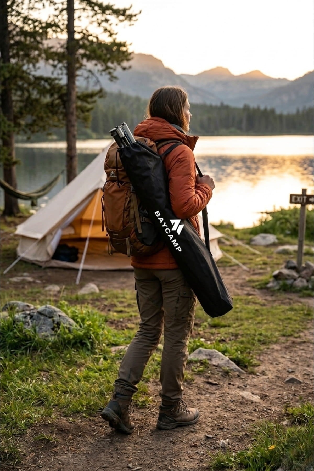 Baycamp TB70 Paslanmaz Katlanır Kamp Masası Y70 x G70 x D70 cm (BAYCAMP.TB70)