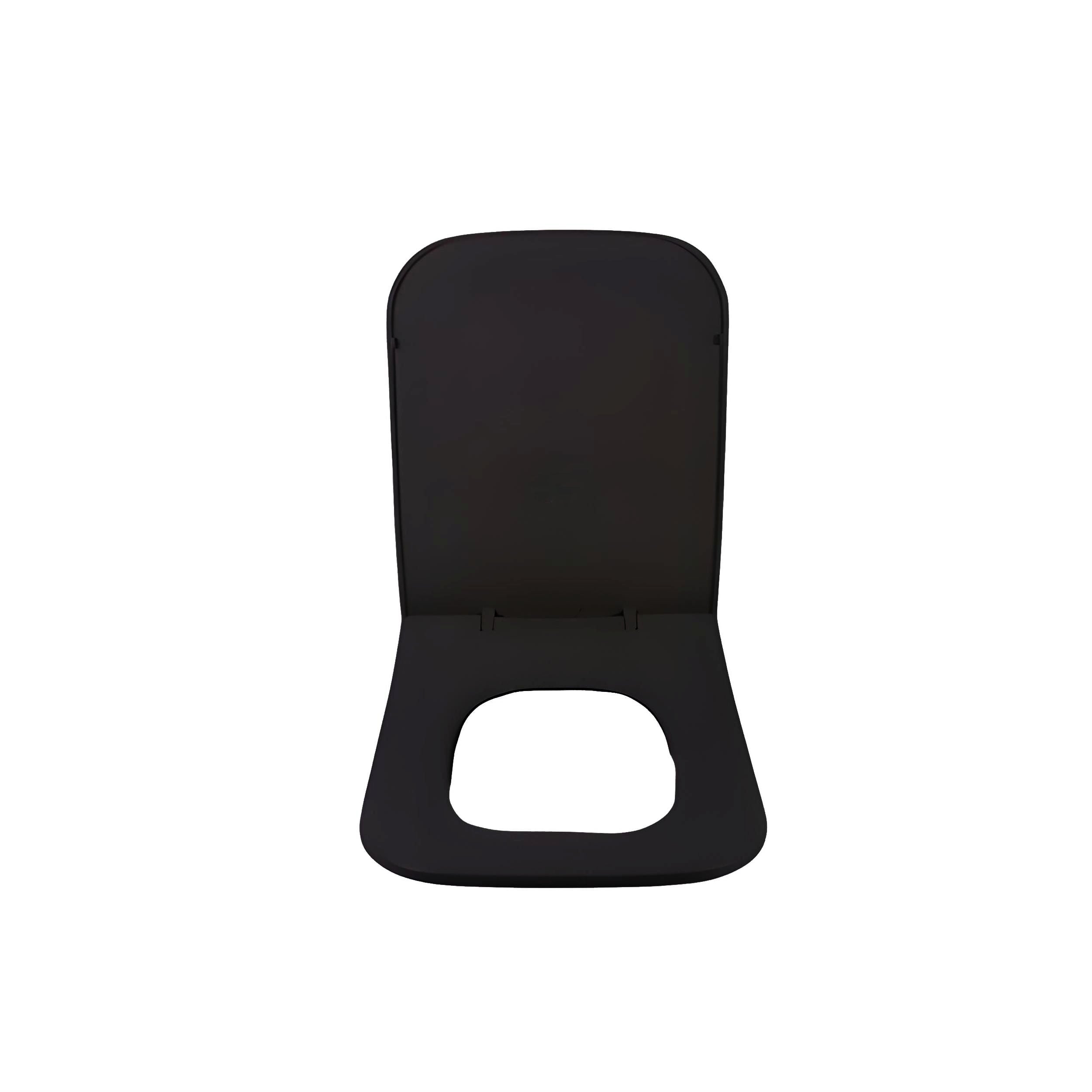 Bagno Mat Siyah Kona Soft Close Klozet Kapağı (BG.102114300-MS)