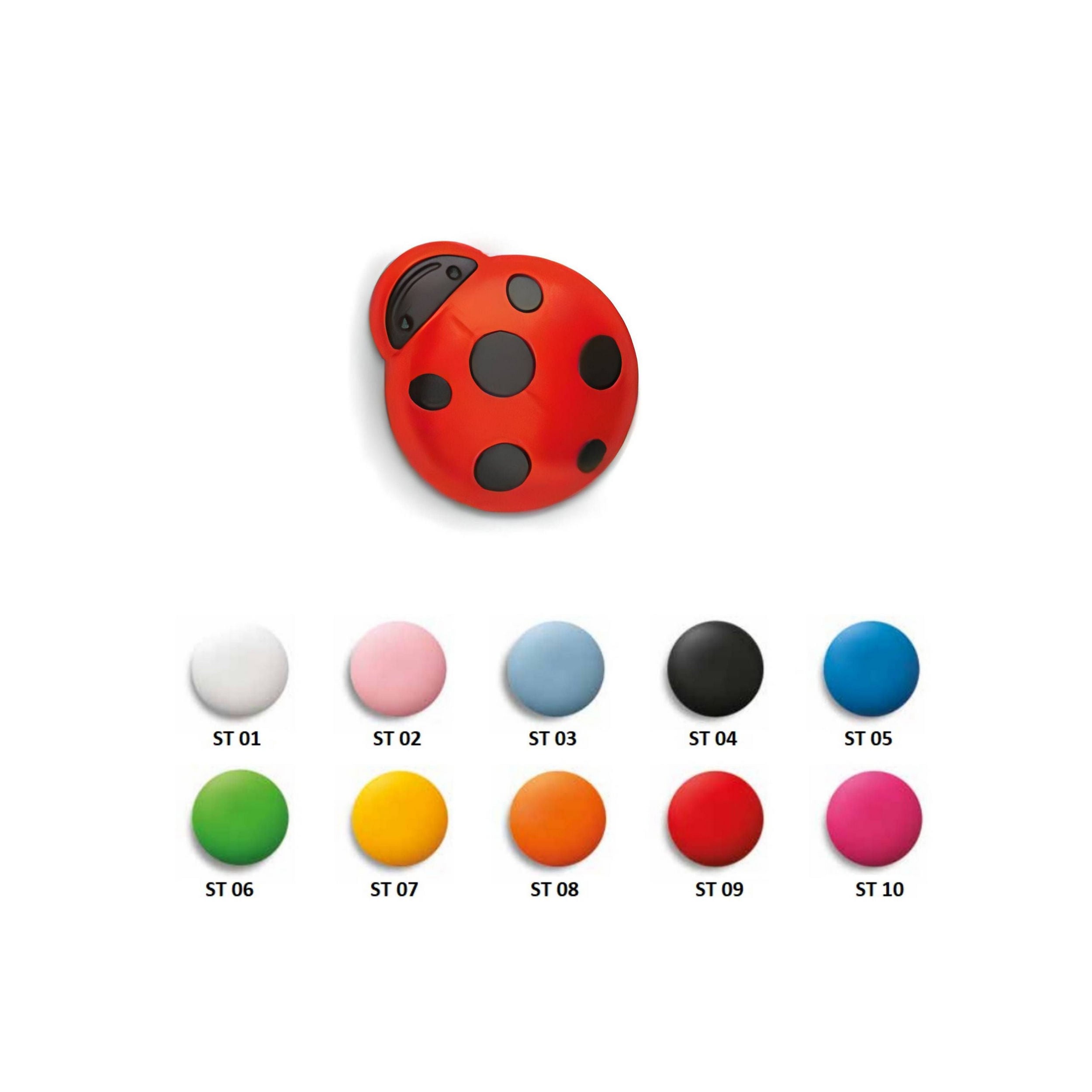 ÇEBİ Kırmızı Joy Collection Uğur Böceği Figürlü Düğme Mobilya Kulpu (C479032504509)