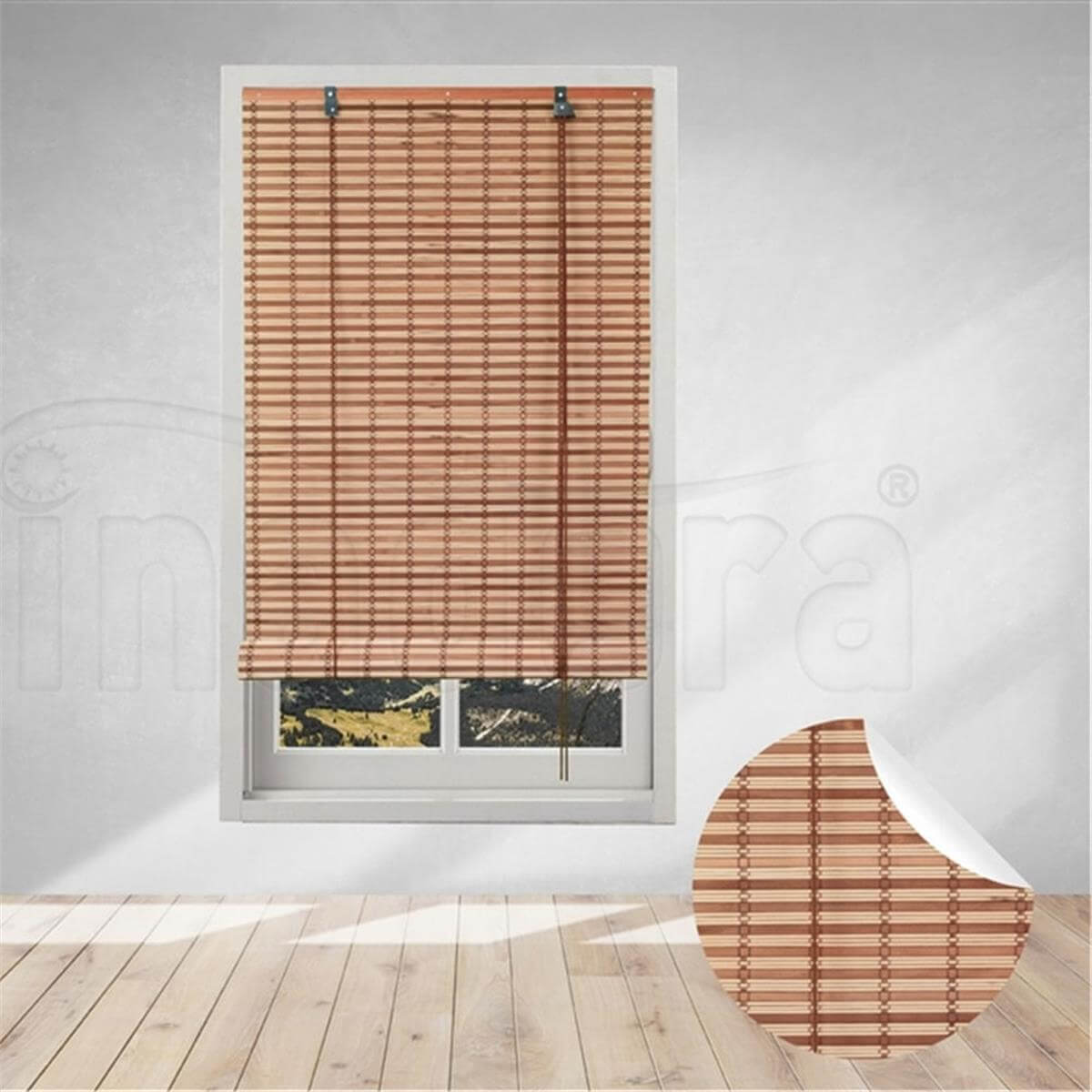 Lina Dora Avanos 120x160 cm Bambu Stor Perde (DORA-2013-103)