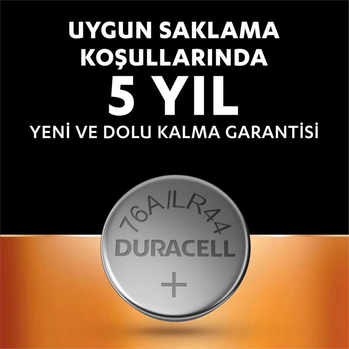 Duracell LR44 1.5V Alkalin Düğme Pil (4 Adet) (DRCL-2199)
