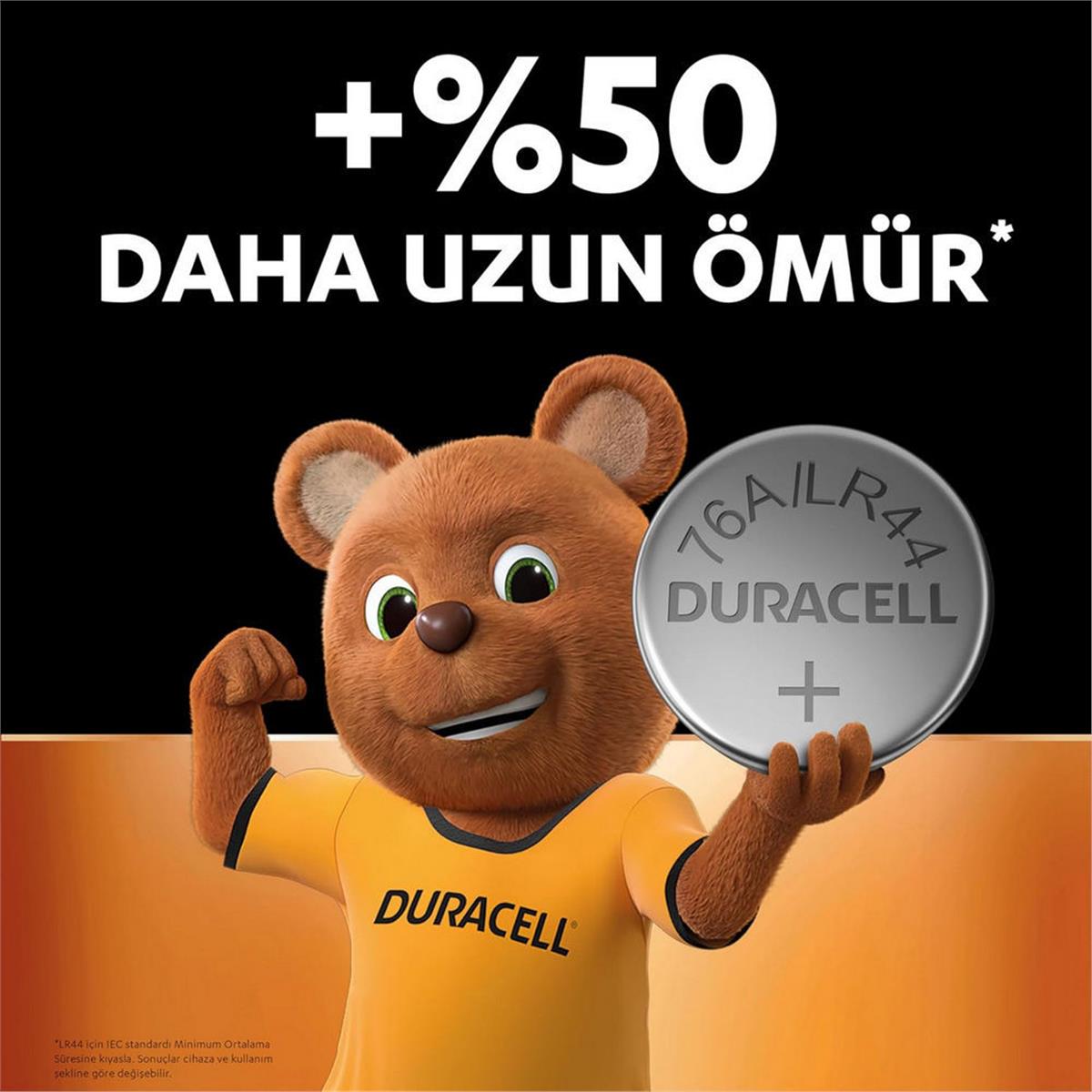 Duracell LR44 1.5V Alkalin Düğme Pil (4 Adet) (DRCL-2199)