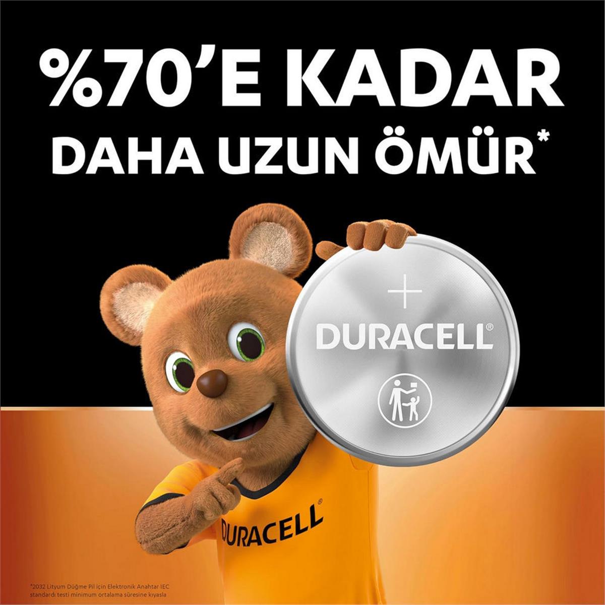 Duracell CR2032 3 Volt Düğme Pil (2 Adet) (DRCL-3921)