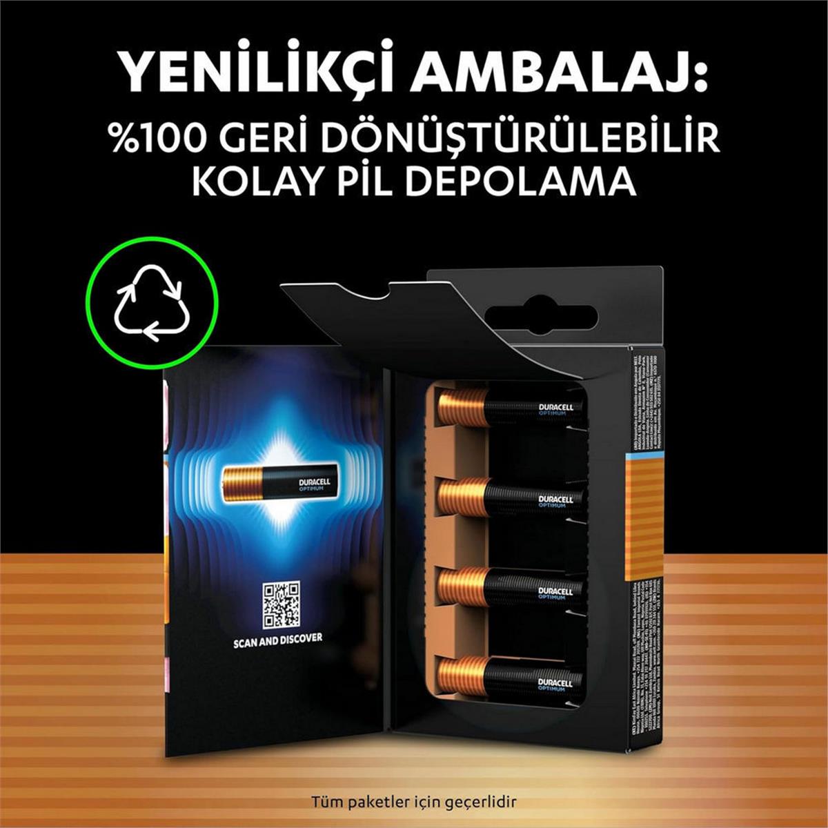 Duracell AAA İnce Kalem Pil (4 Adet) (DRCL-8802)