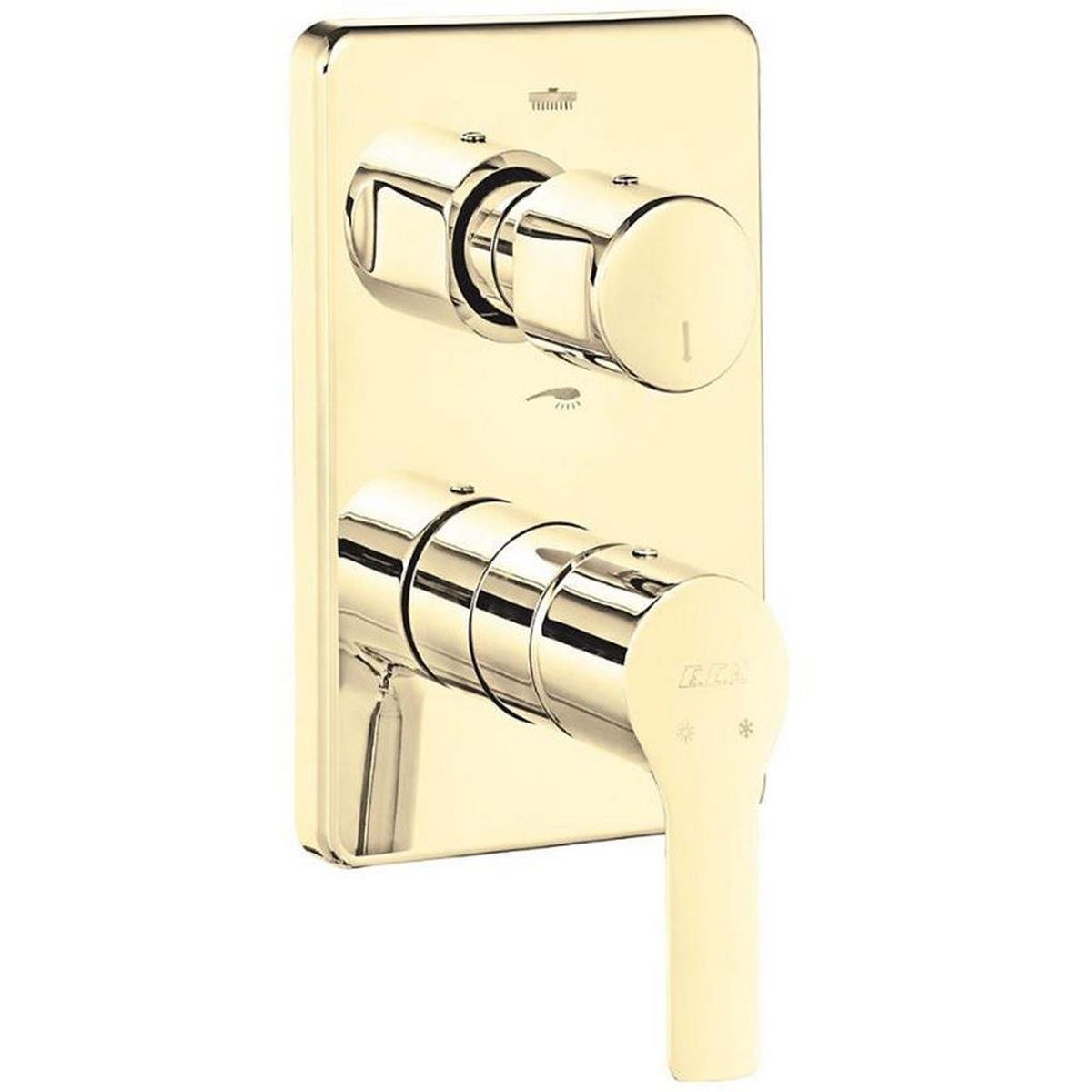 E.C.A. Altın Luna 2 Yollu Sıva Üstü Ankastre Banyo Bataryası (ECA.102867206-KDE)