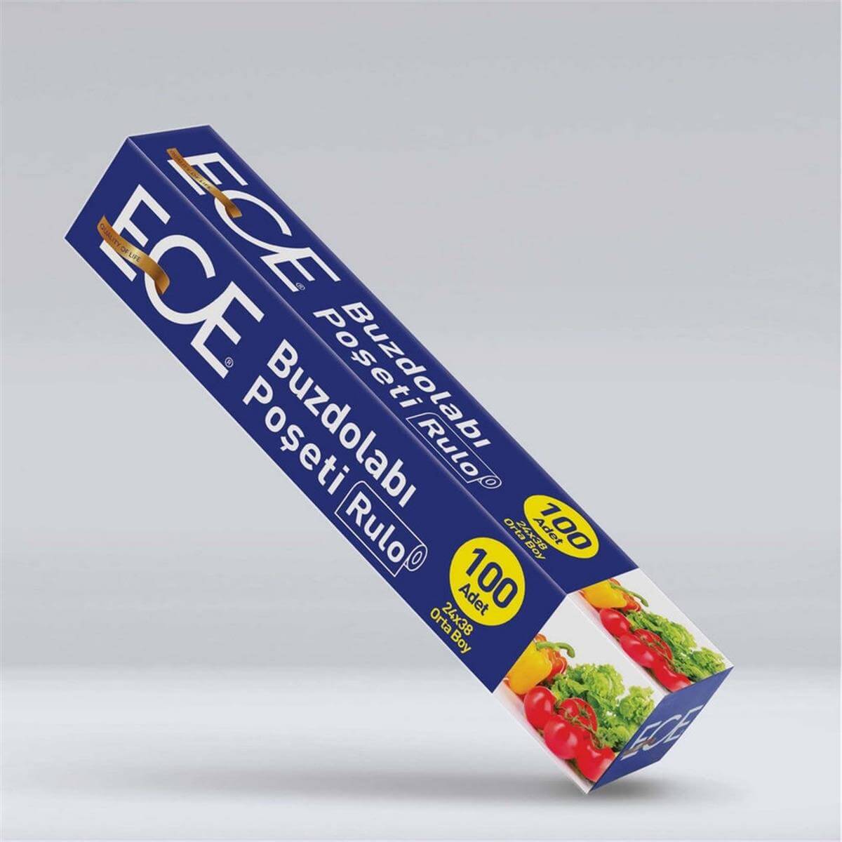 ECE Orta Boy Buzdolabı Poşeti (100 Adet) (ECE.EMT-202)