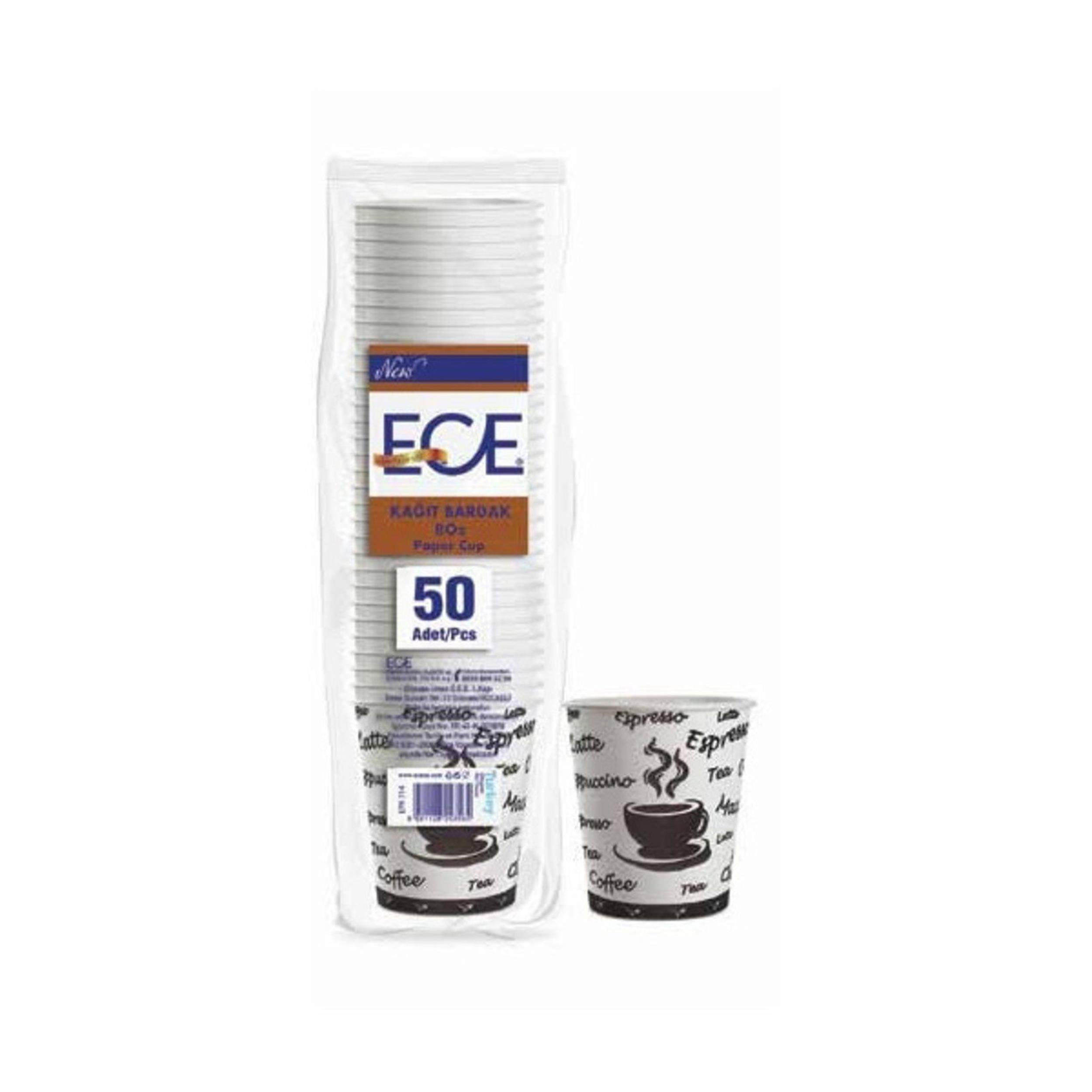 ECE 7 Oz Karton Bardak (50 Adet) (ECE.EPK-678)