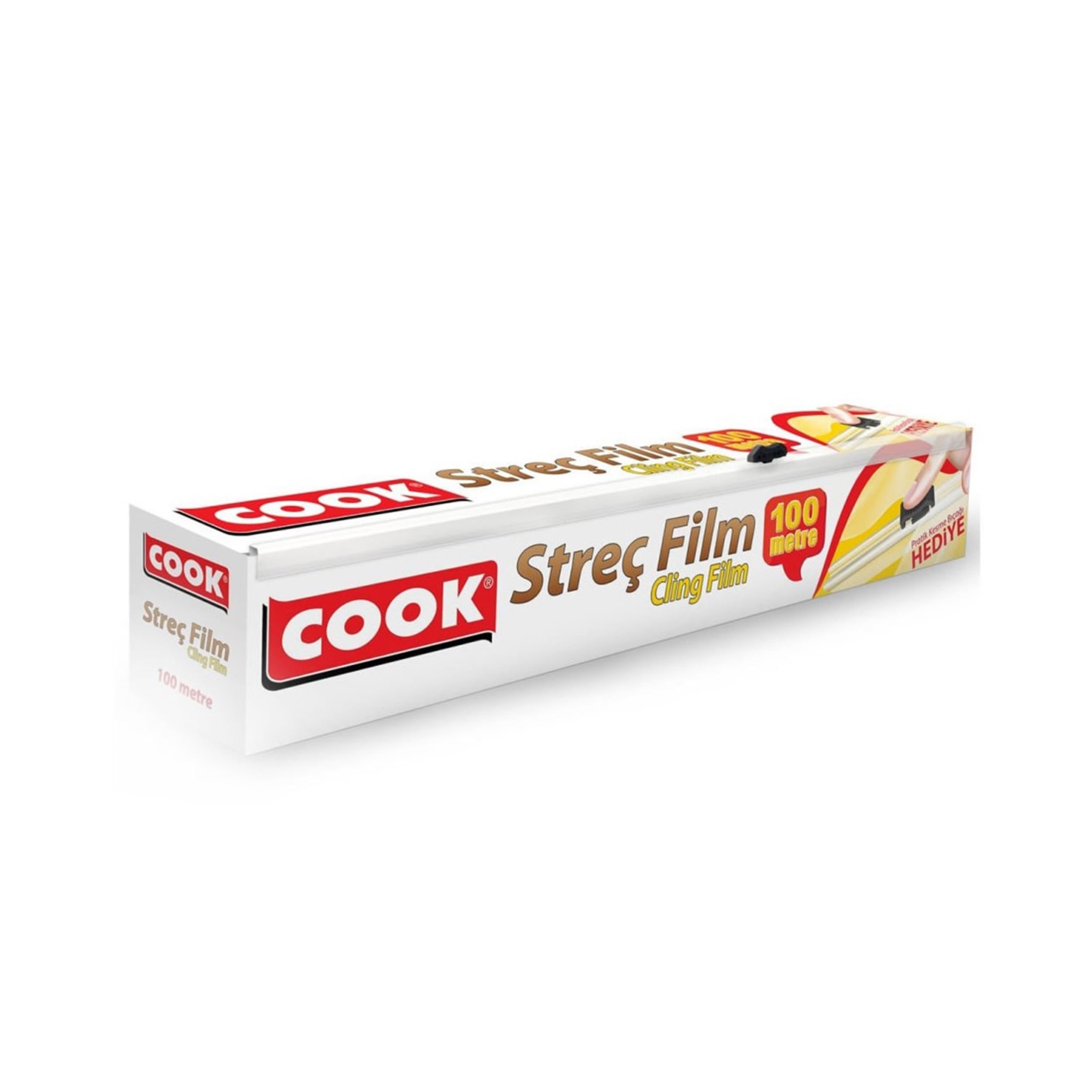COOK 30 cm 100 Metre Kayar Bıçaklı Streç Film (EG-045117)