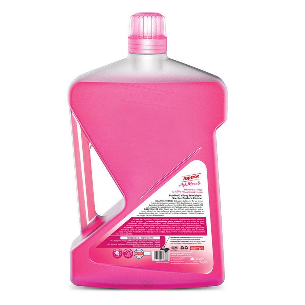 Asperox Pembe 2,5 Litre Aşk Masalı Yüzey Temizleyici (EG-222171)