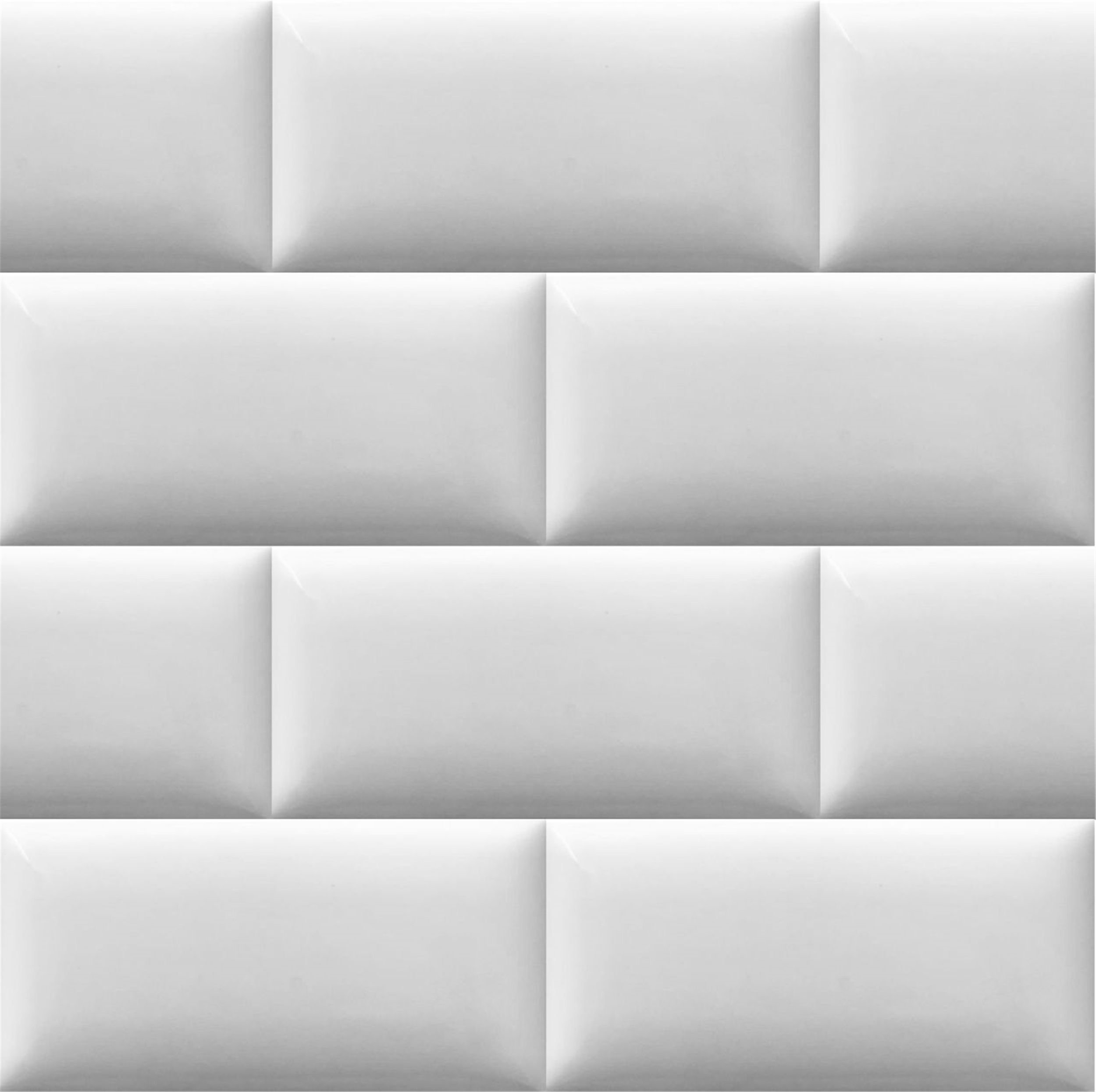 EGE Seramik Beyaz 7,5x15 cm Pillow Granit (EGE.075X150PLW01)