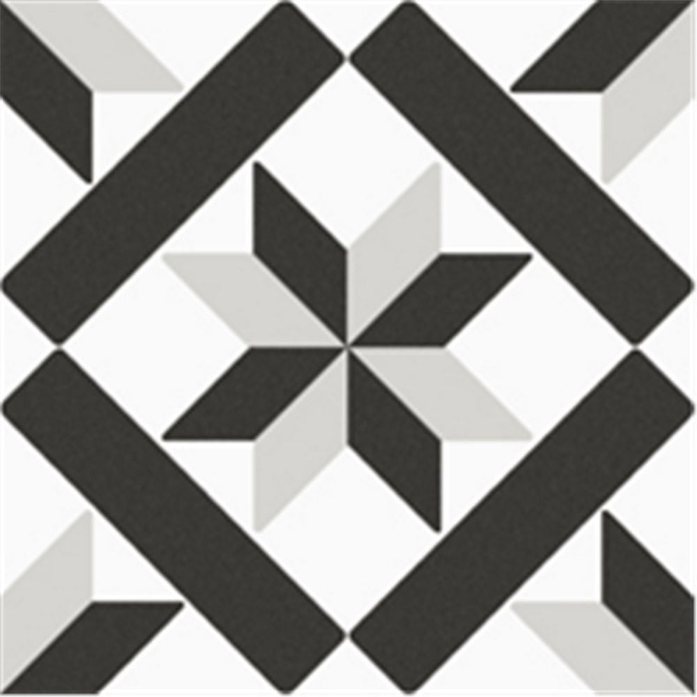 EGE Seramik Siyah Beyaz 20x20 cm Beta Granit (EGE.200X200BBA93)