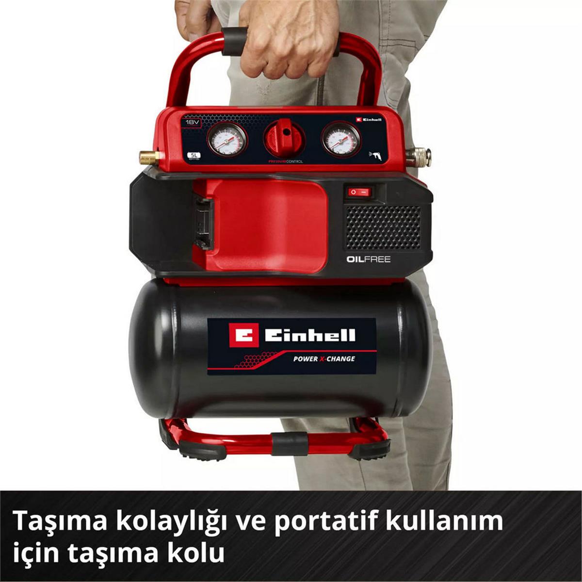 Einhell TE-AC 18/75 Li OF Solo Akülü Kompresör (Aküsüz) (EİNHEL.4020410)