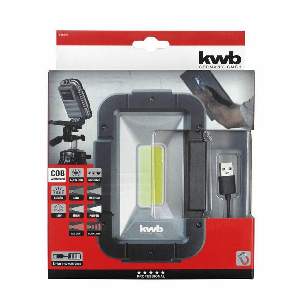 KWB 6200 Mah Powerbank Özellikli Akülü Projektör (EİNHEL.49948920)