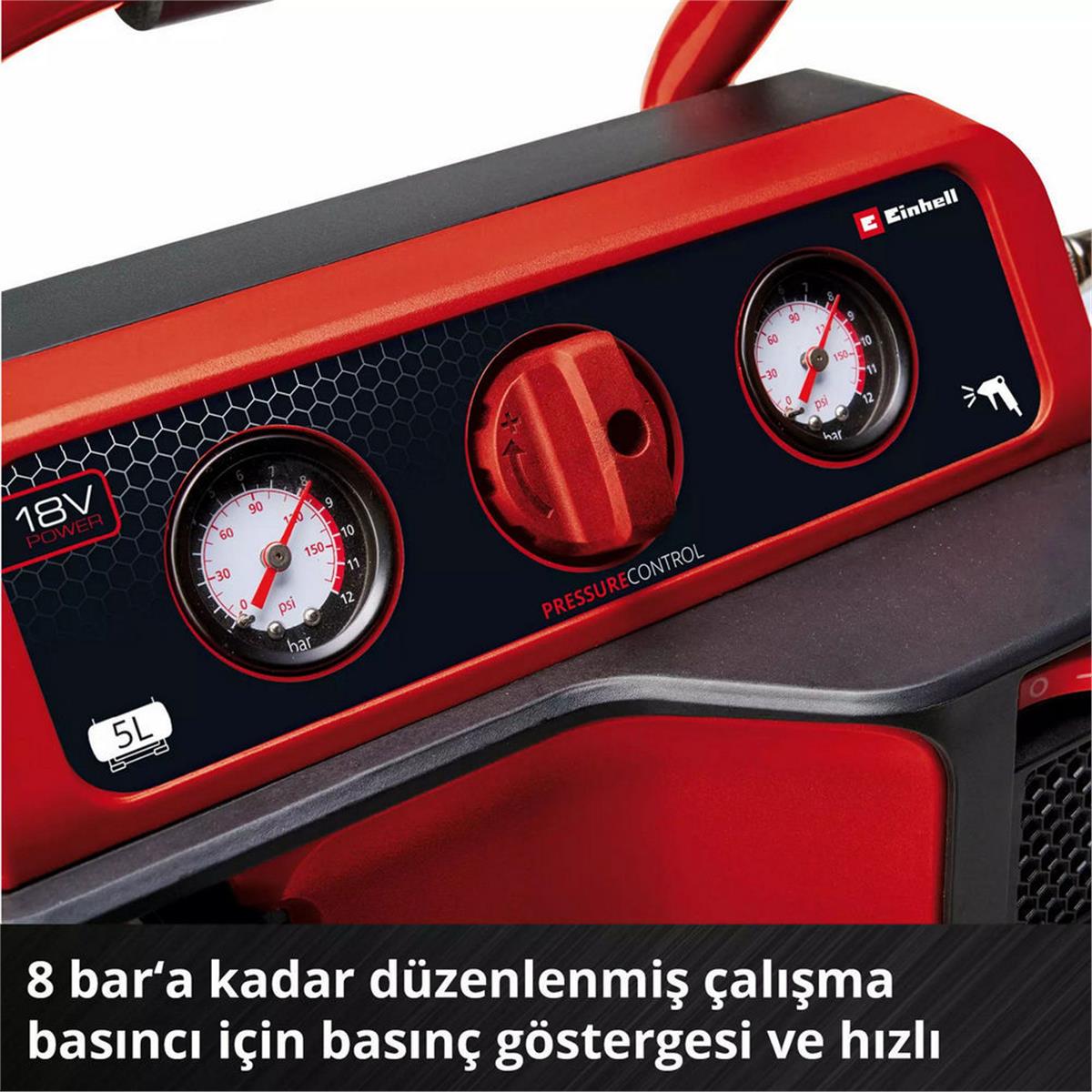 Einhell TE-AC 18/75 Li OF Solo Akülü Kompresör (Aküsüz) (EİNHEL.4020410)