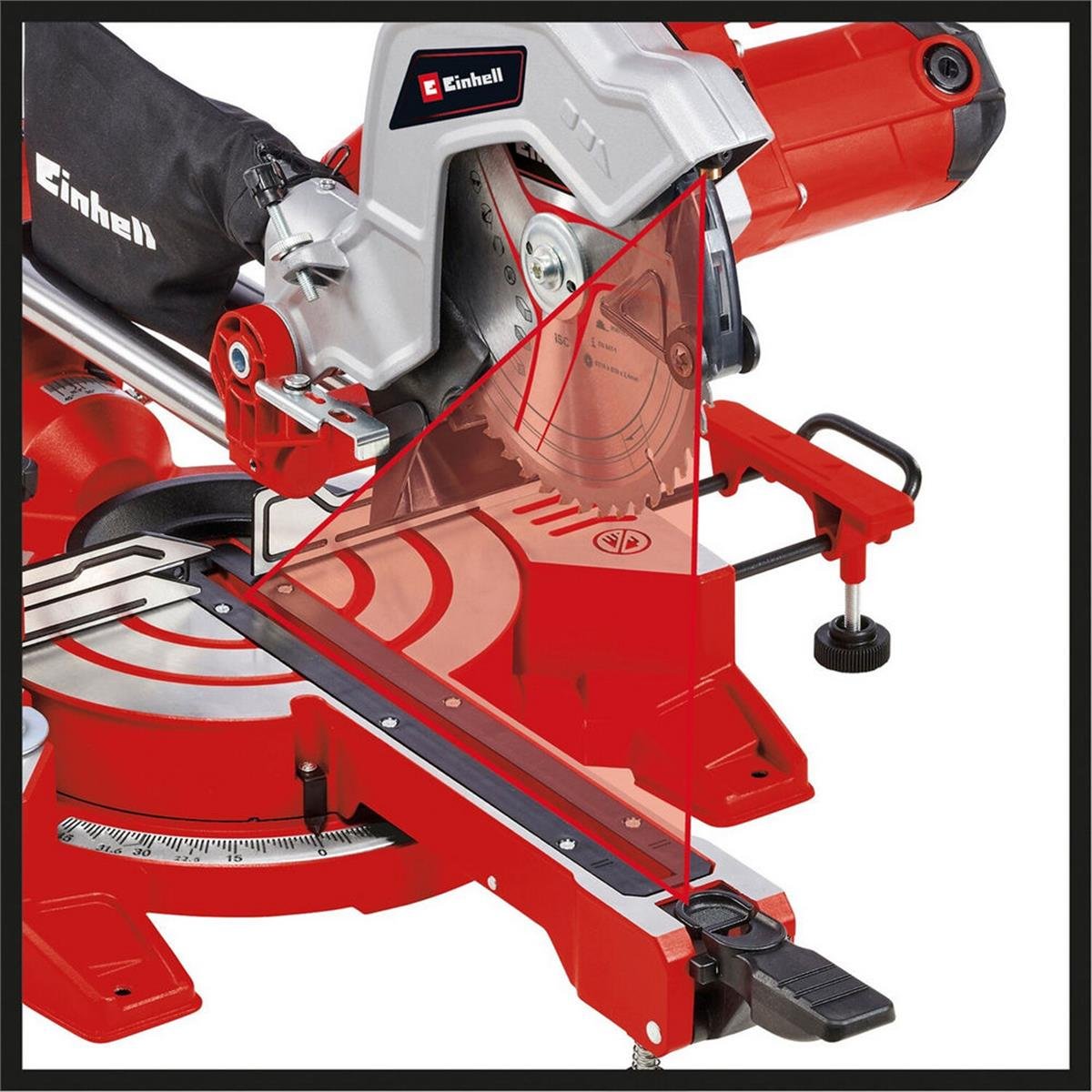 Einhell TC-SM 216 1600 Watt Kızaklı Lazerli Pistonlu Gönye Testere (EİNHEL.4300380)