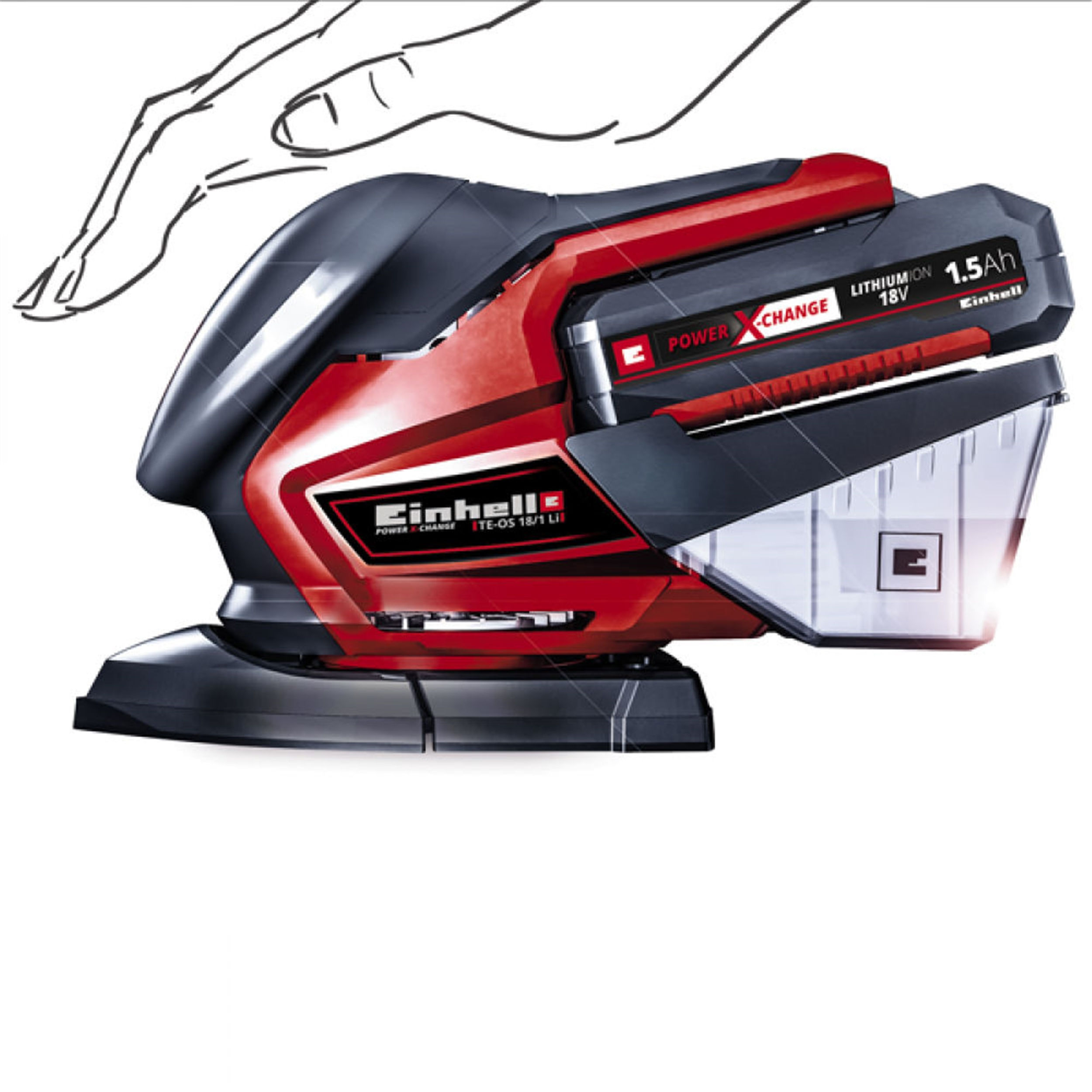 Einhell TE-OS 18/150 Li Solo Akülü Üçgen Zımpara (EİNHEL.4460708)